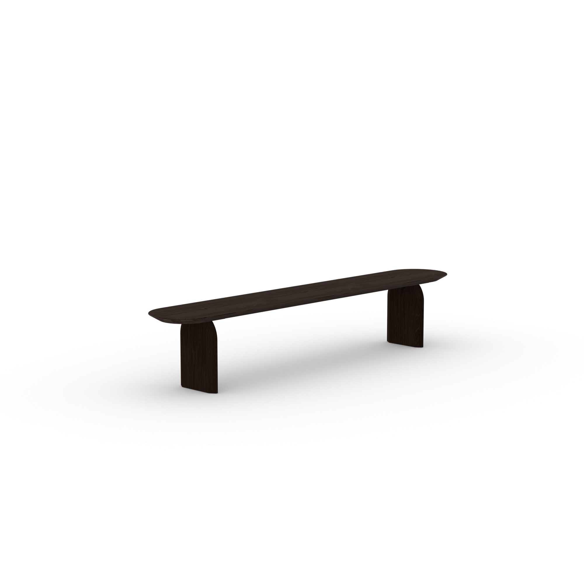Design Dining Bench | Slot bench Oak smoked stain | Oak smoked stain | Studio HENK| 