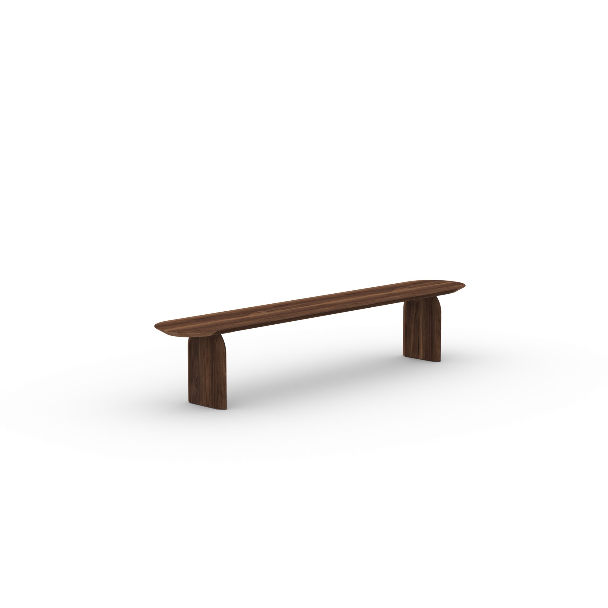 Design Dining Bench | Slot bench Walnut naturel lacquer | Walnut naturel lacquer | Studio HENK| 
