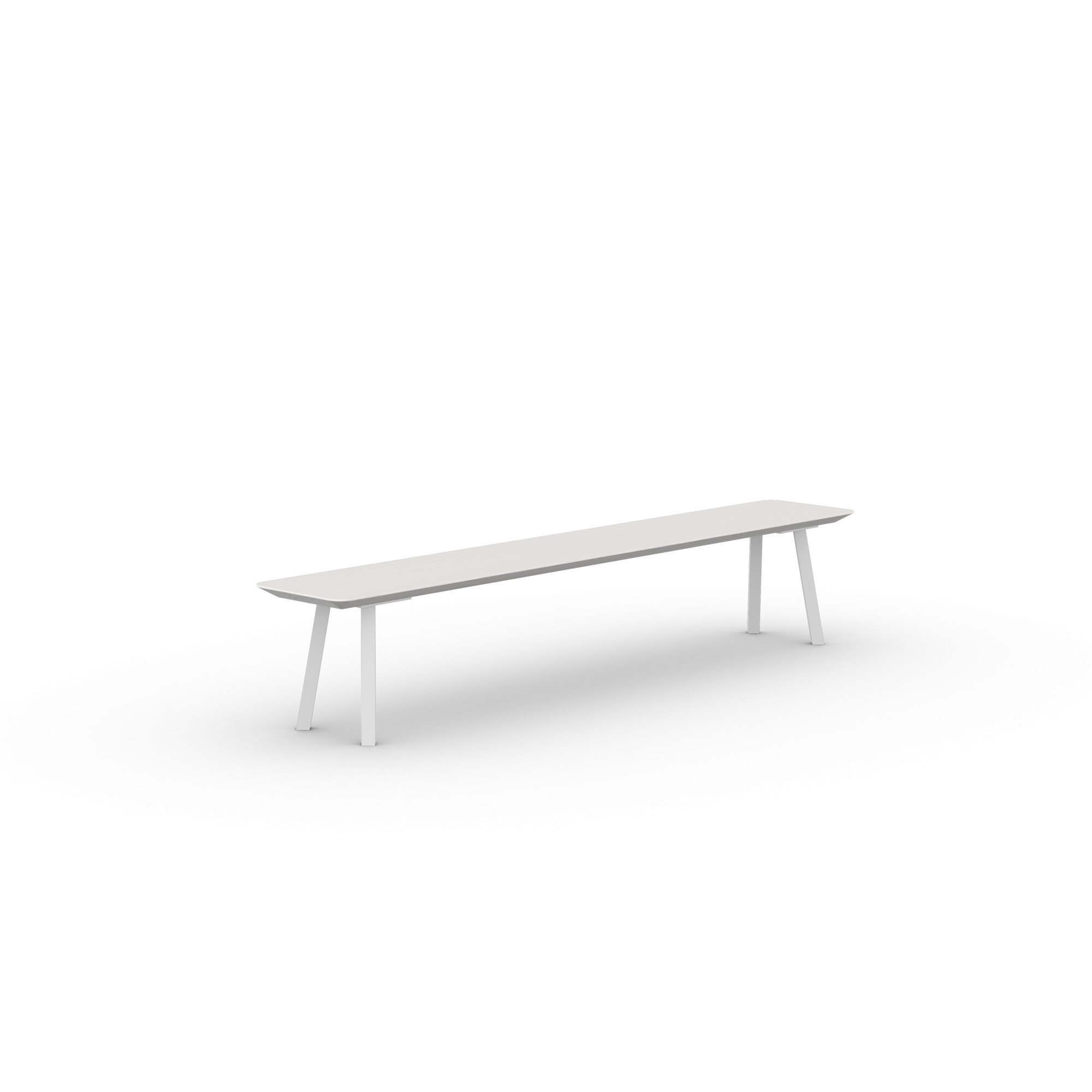 Design Dining Bench | New Classic Bench Steel white powdercoating | Oak white lacquer | Studio HENK| 