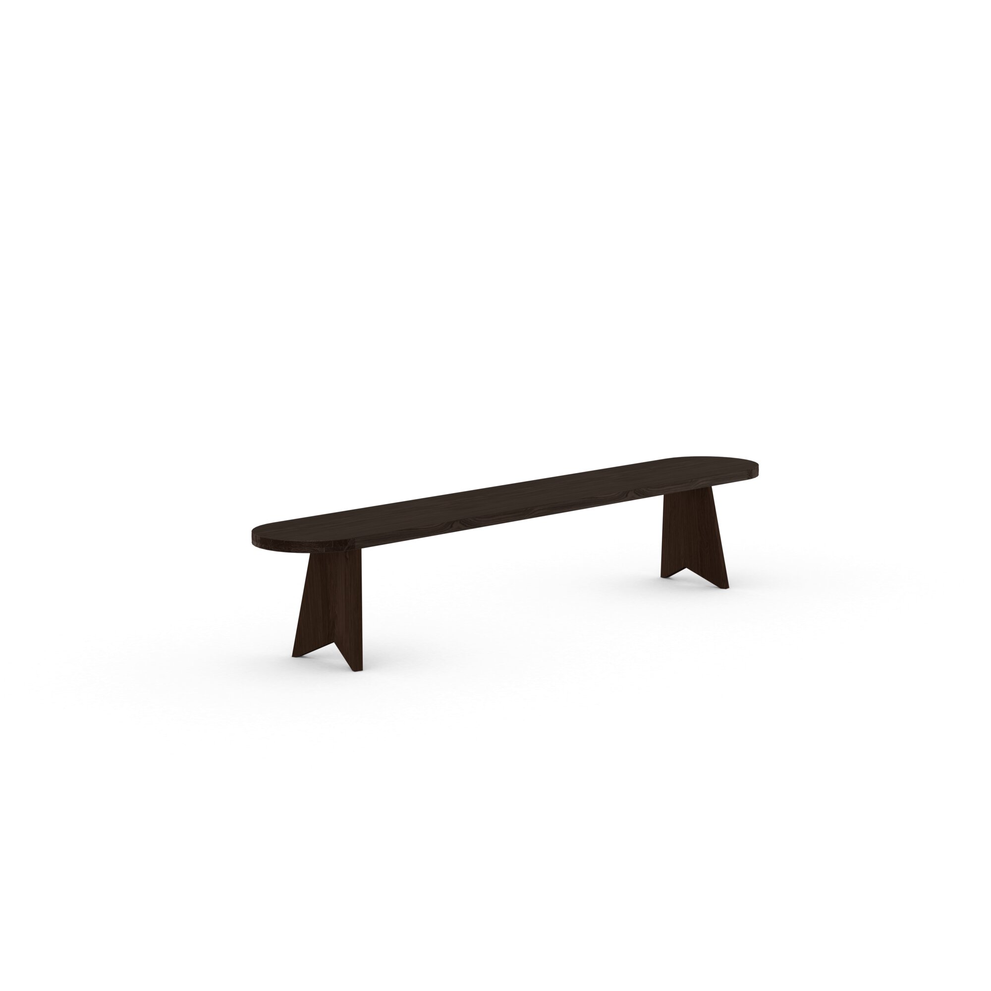 Design Dining Bench | Butterfly Wood Bench Oak smoked stain | Oak smoked stain | Studio HENK | 