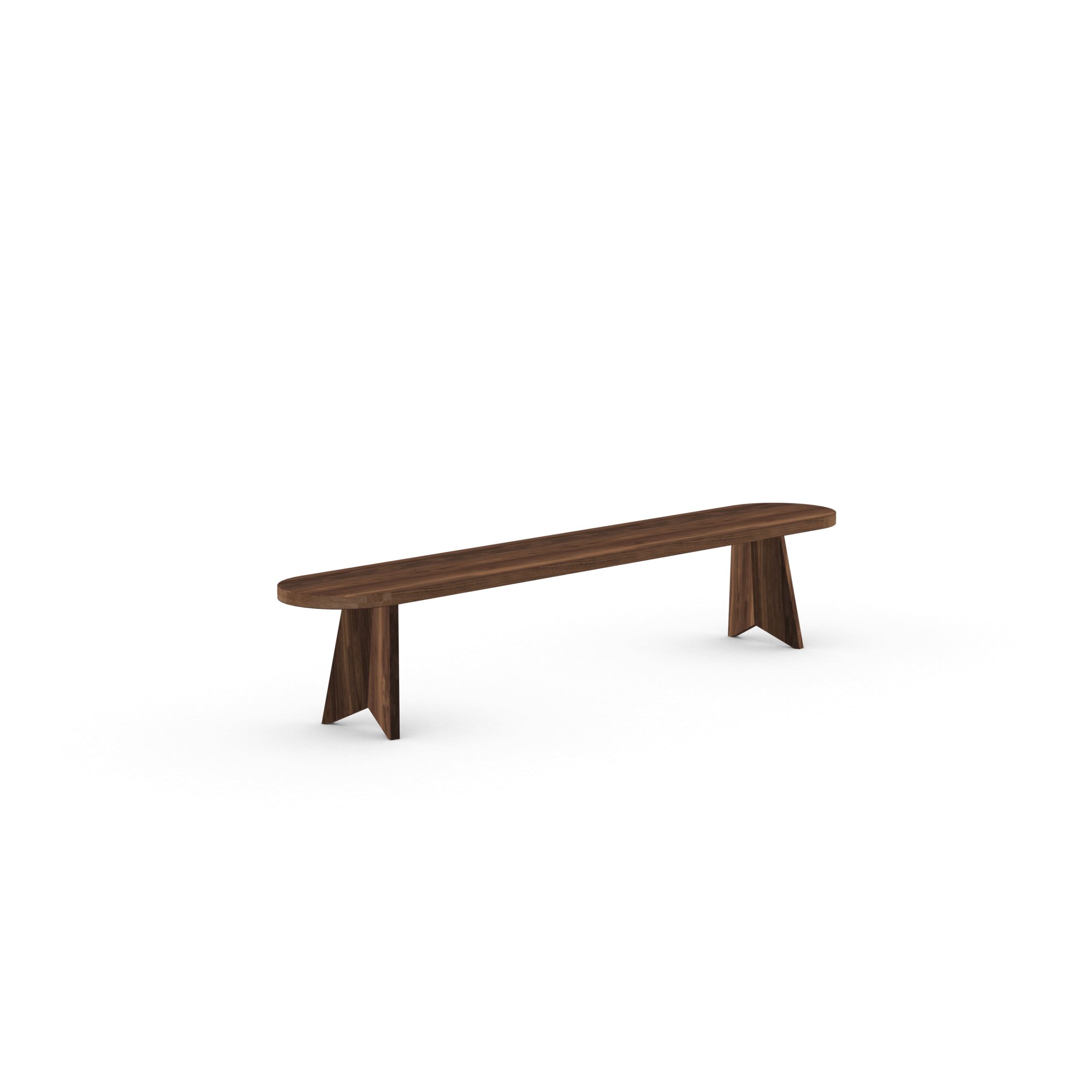 Design Dining Bench | Butterfly Wood Bench Walnut naturel lacquer | Walnut naturel lacquer | Studio HENK | 