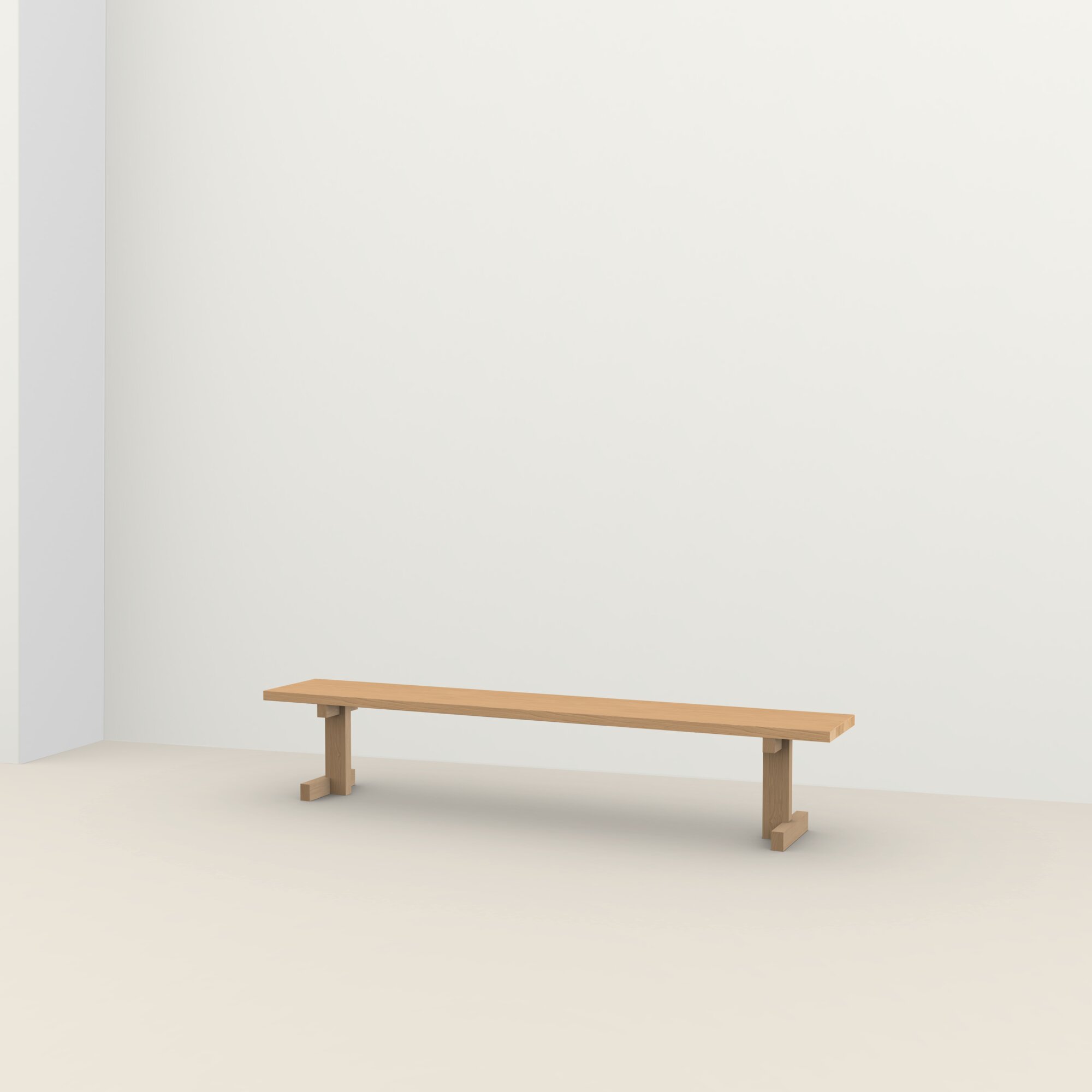 Design Dining Bench | Base Bench Oak hardwax oil natural light 3041 | Oak hardwax oil natural light 3041 | Studio HENK| 