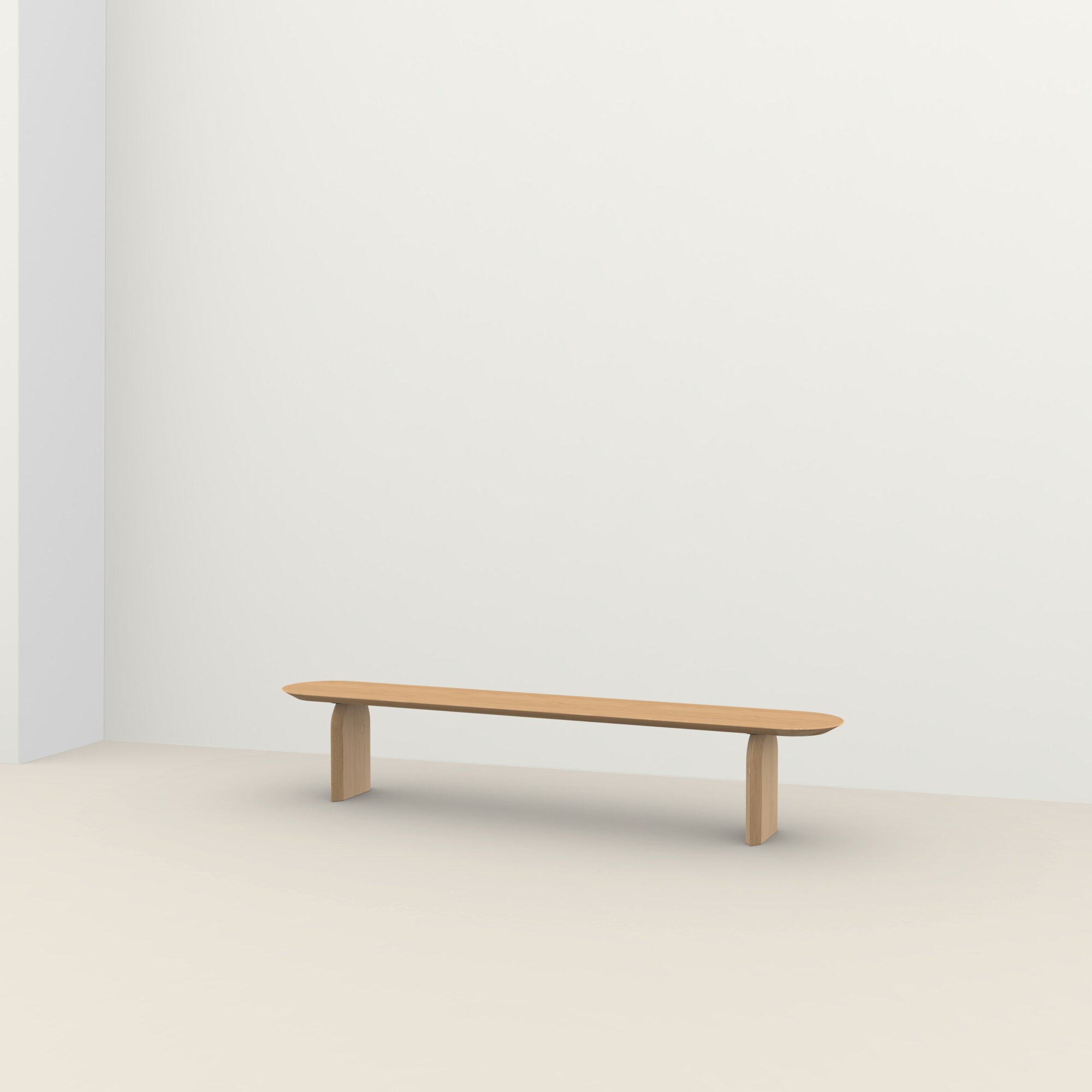 Design Dining Bench | Slot bench Oak hardwax oil natural light 3041 | Oak hardwax oil natural light 3041 | Studio HENK| 