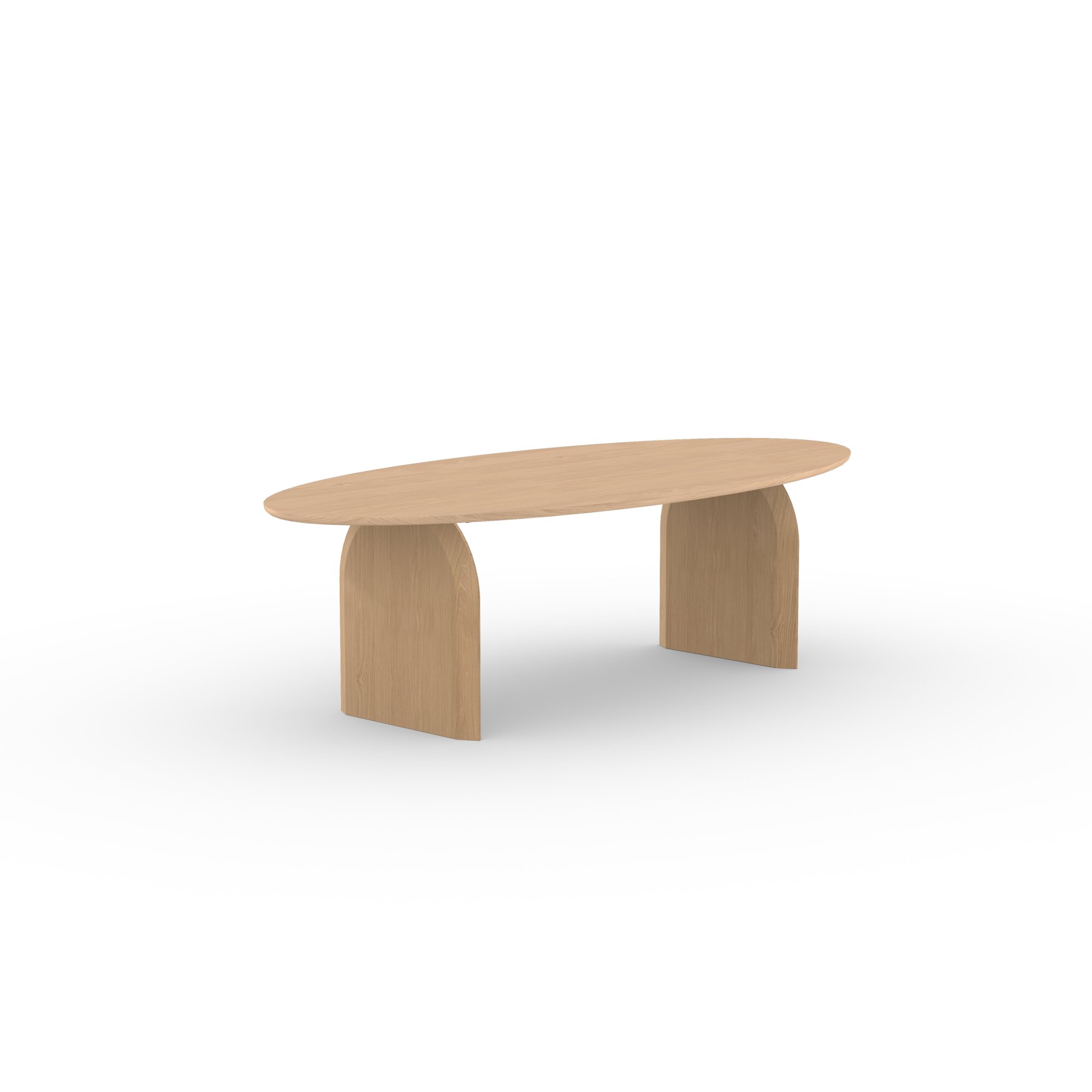 Ovale Design dining table | Slot Oak hardwax oil natural light | Oak hardwax oil natural light | Studio HENK | 
