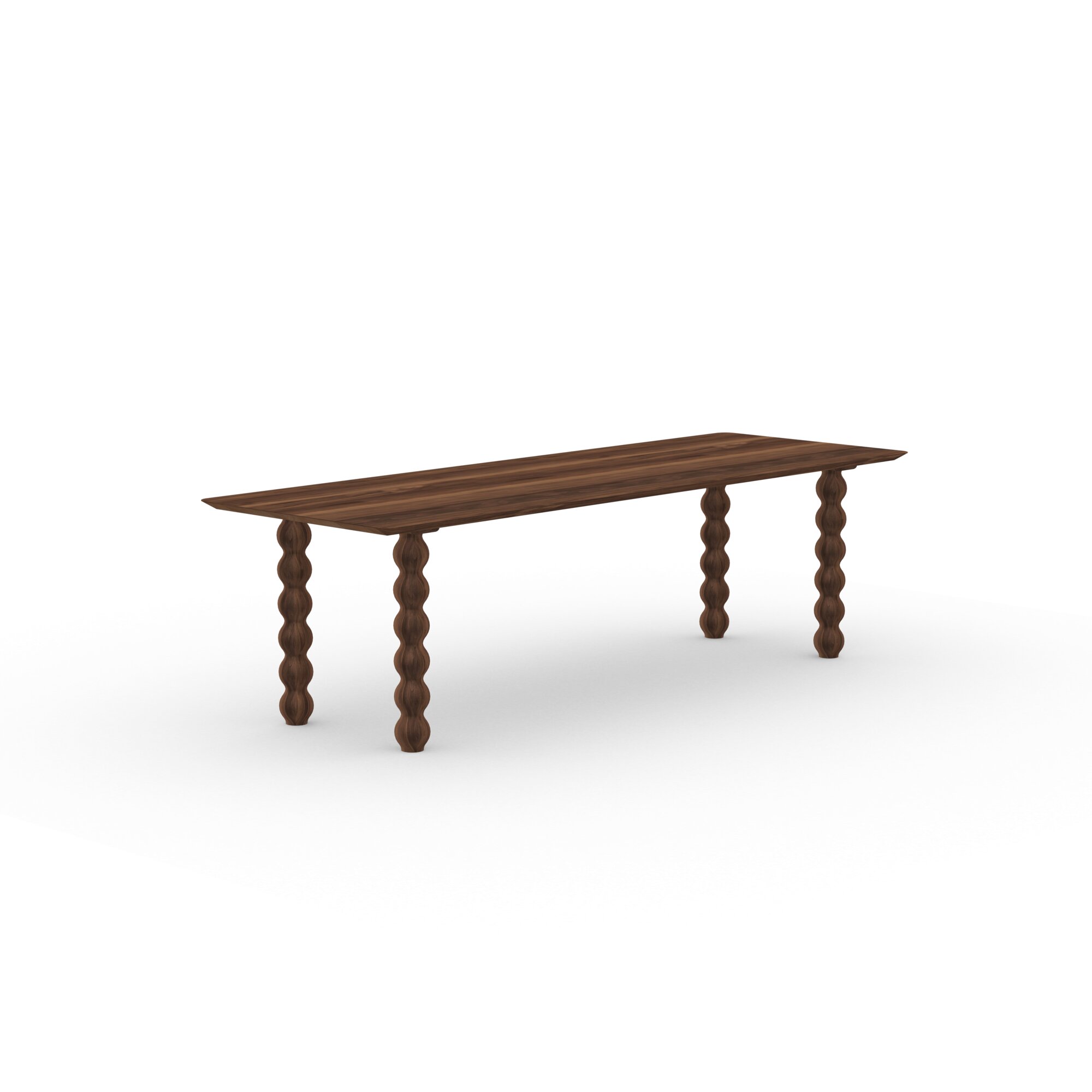 Rectangular Design dining table | Turn Walnut naturel lacquer | Walnut naturel lacquer | Studio HENK | 