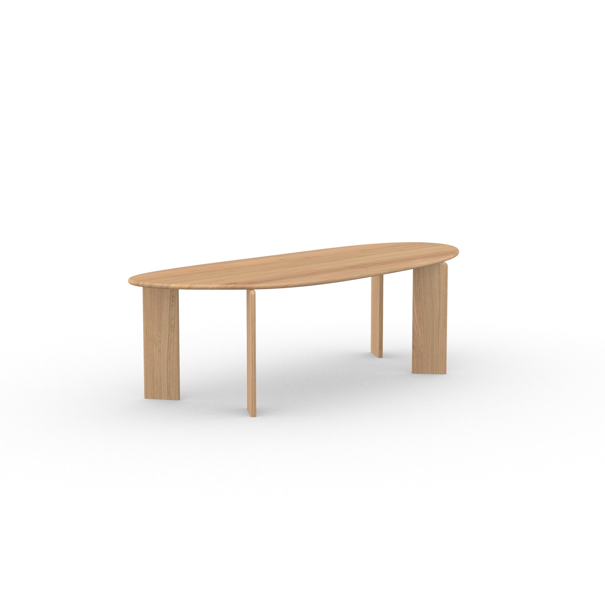 Blob Design dining table | Soft  Oak natural lacquer | Oak natural lacquer  | Studio HENK | 