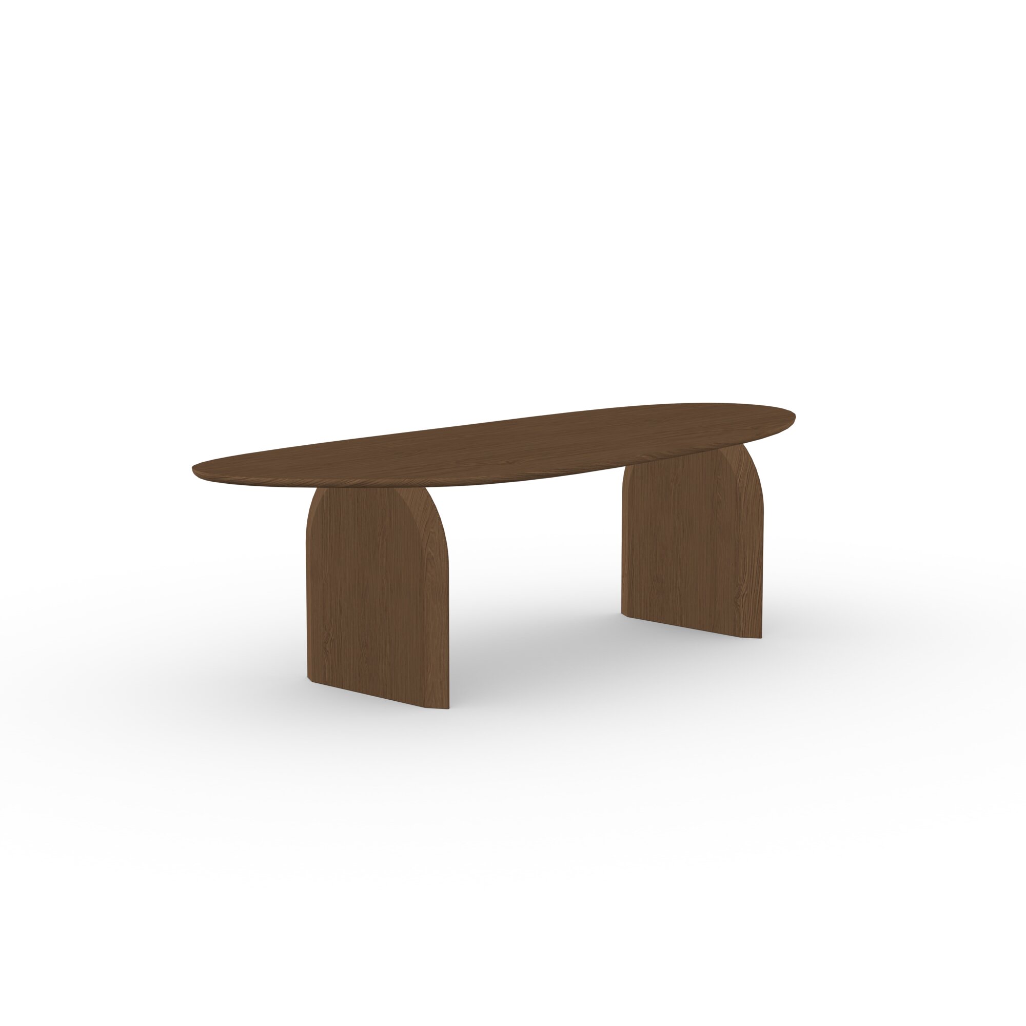 Blob Design dining table | Slot Oak hardwax oil dark brown | Oak hardwax oil dark brown | Studio HENK | 