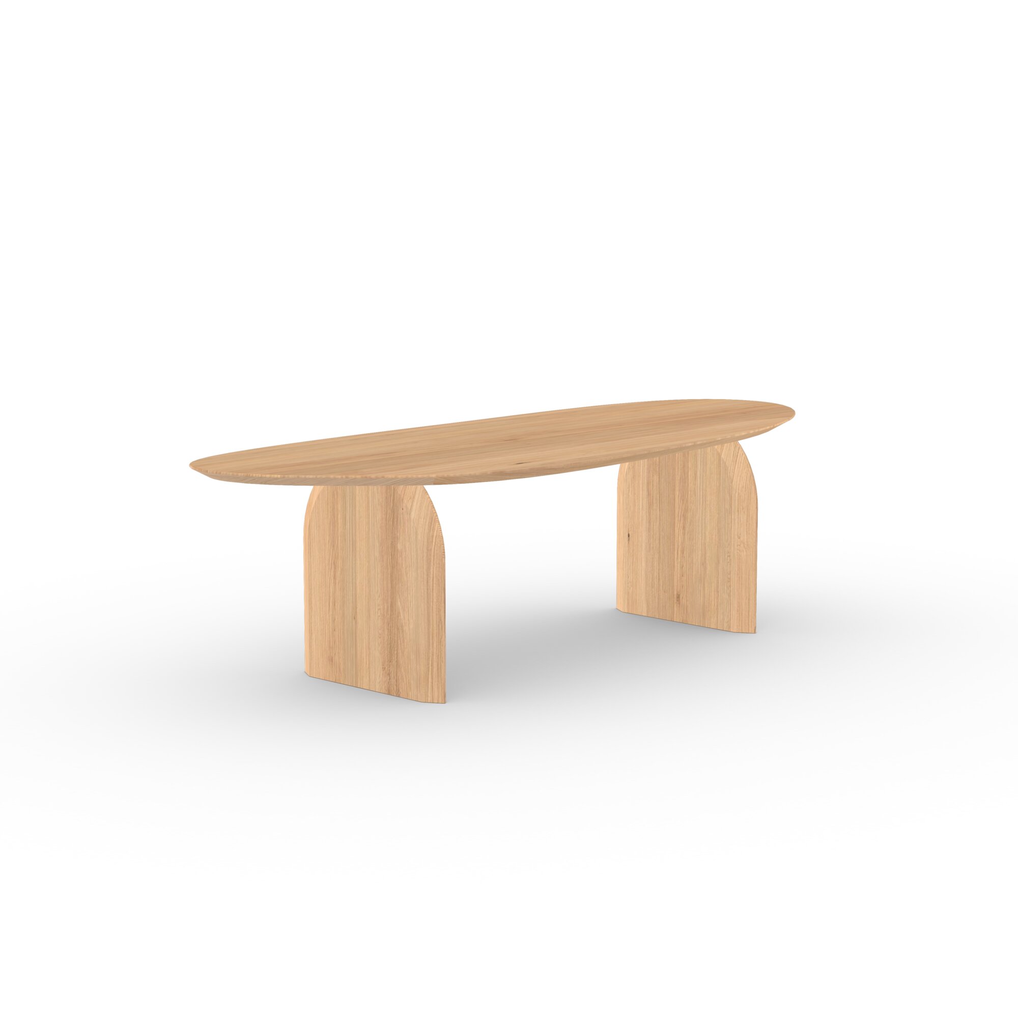 Blob Design dining table | Slot Oak natural lacquer | Oak natural lacquer  | Studio HENK | 