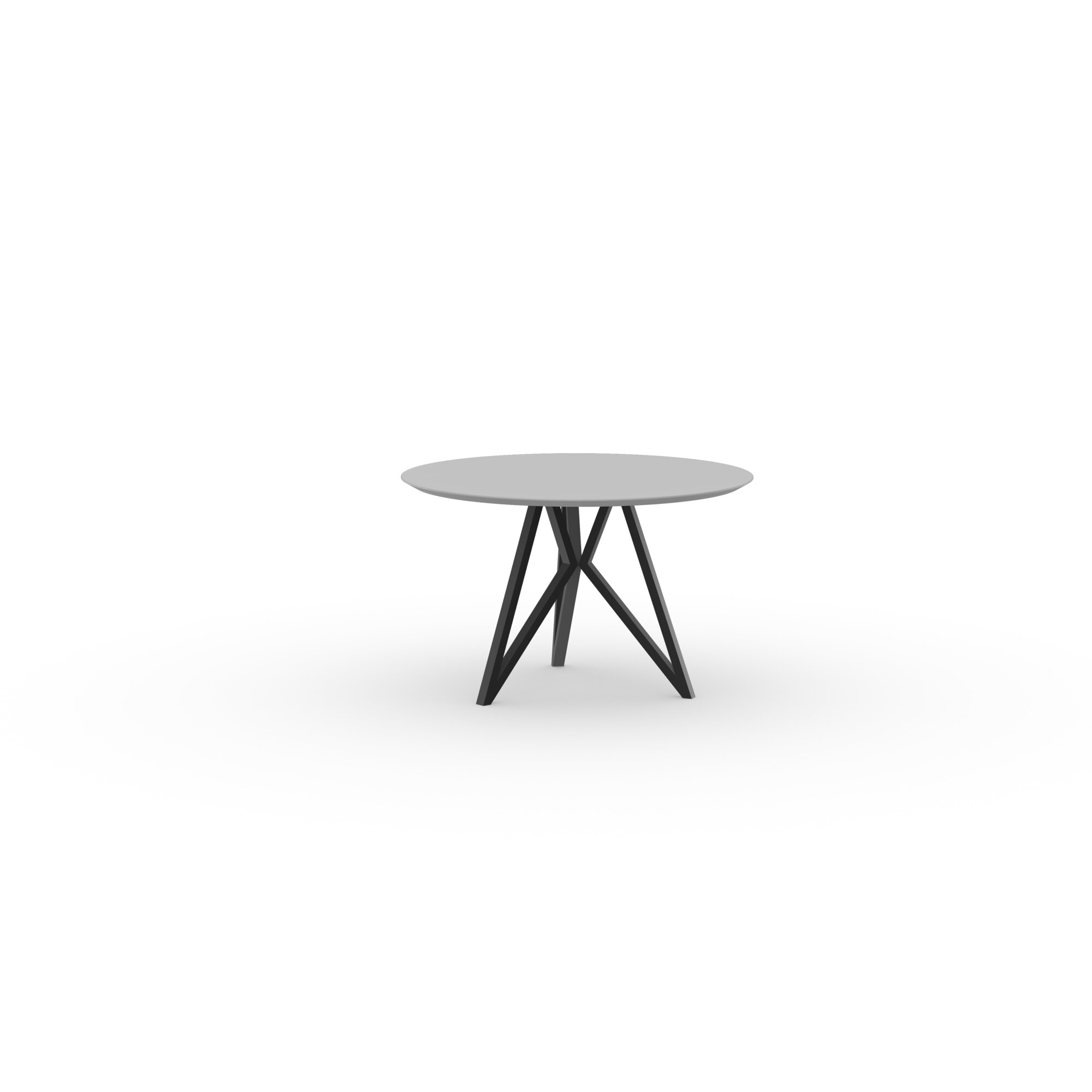 Ronde Design dining table | Butterfly Tripod Steel black powdercoating | HPL Fenix grigio efeso | Studio HENK| 