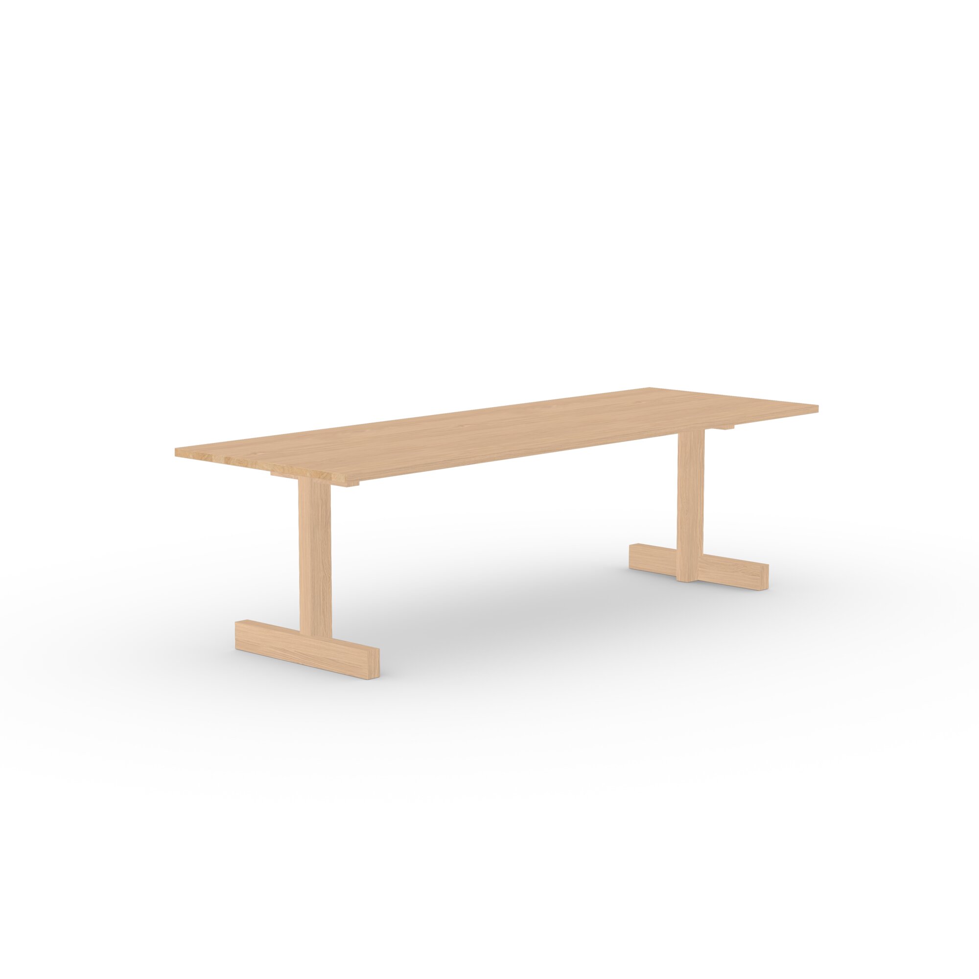 Rectangular Design dining table | Base Table Oak hardwax oil natural light | Oak hardwax oil natural light | Studio HENK| 