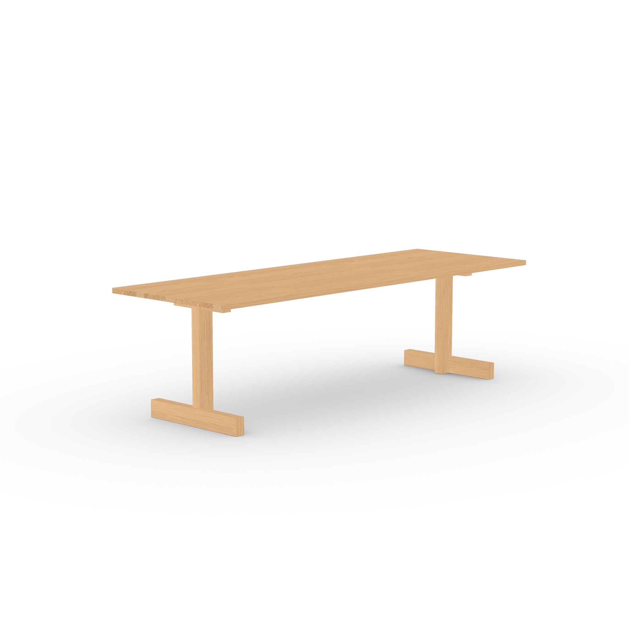 Rectangular Design dining table | Base Table Oak hardwax oil natural | Oak hardwax oil natural | Studio HENK| 