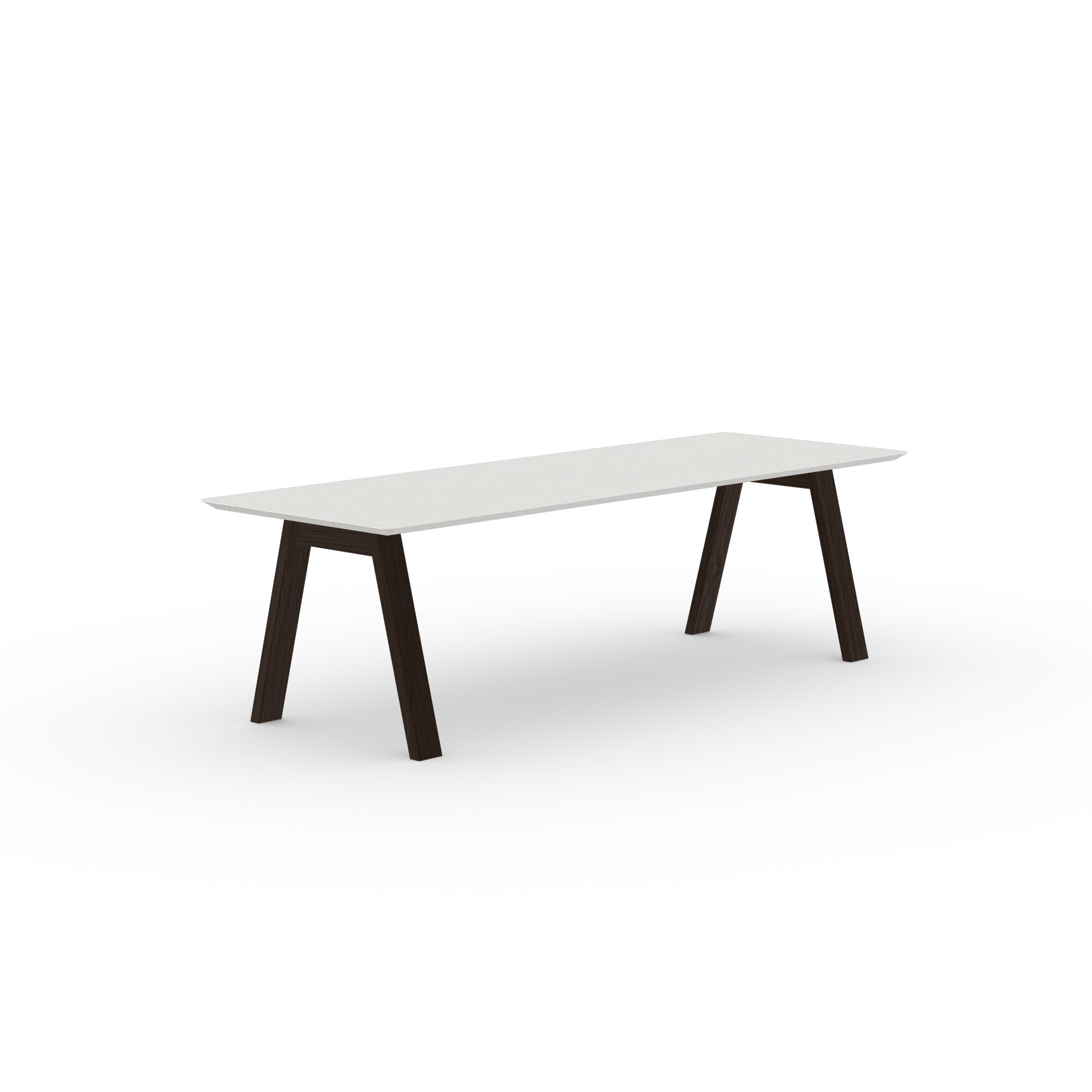 Rectangular Design dining table | Legno Oak smoked stain | Oak white lacquer | Studio HENK | 