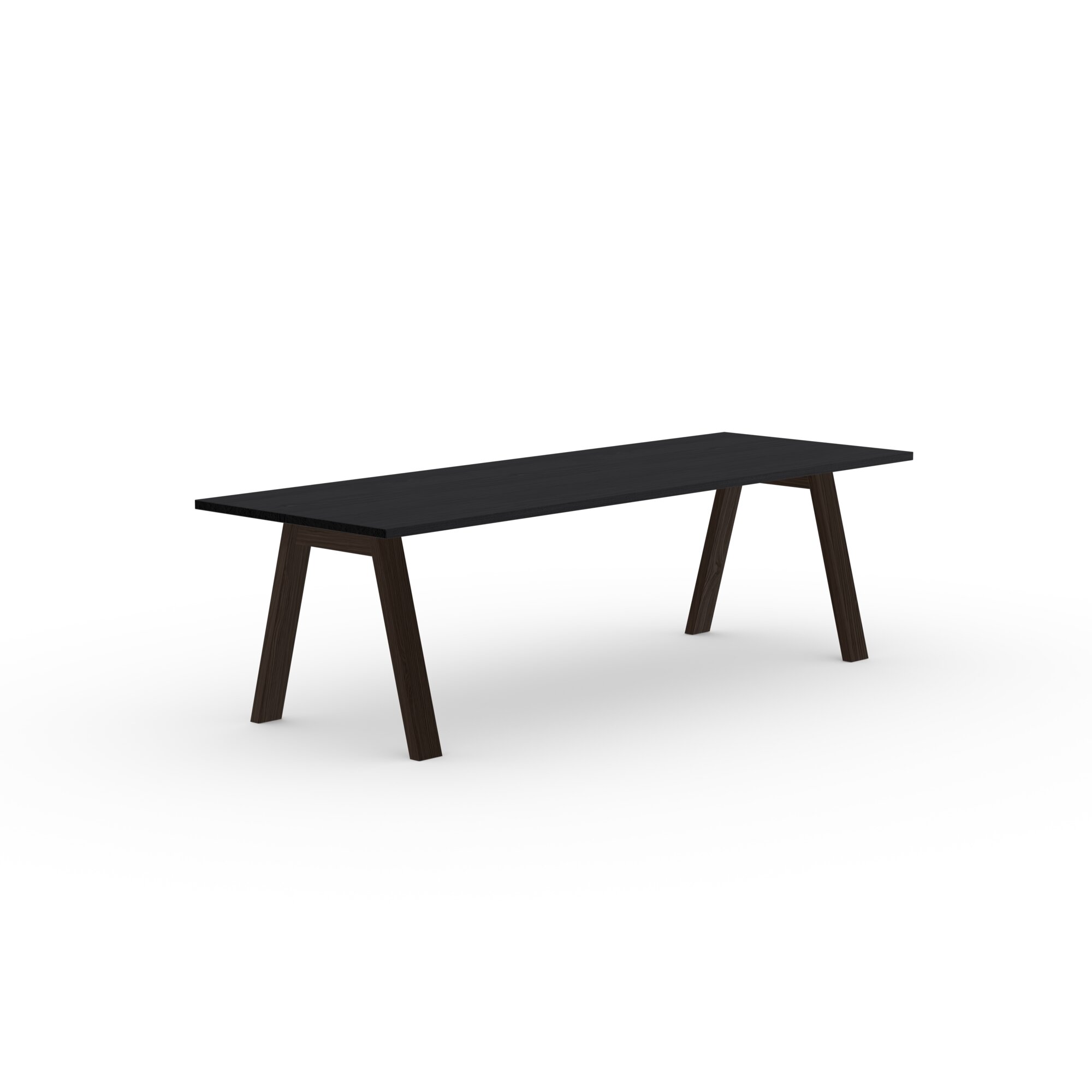 Rectangular Design dining table | Legno Oak smoked stain | Oak black lacquer | Studio HENK | 