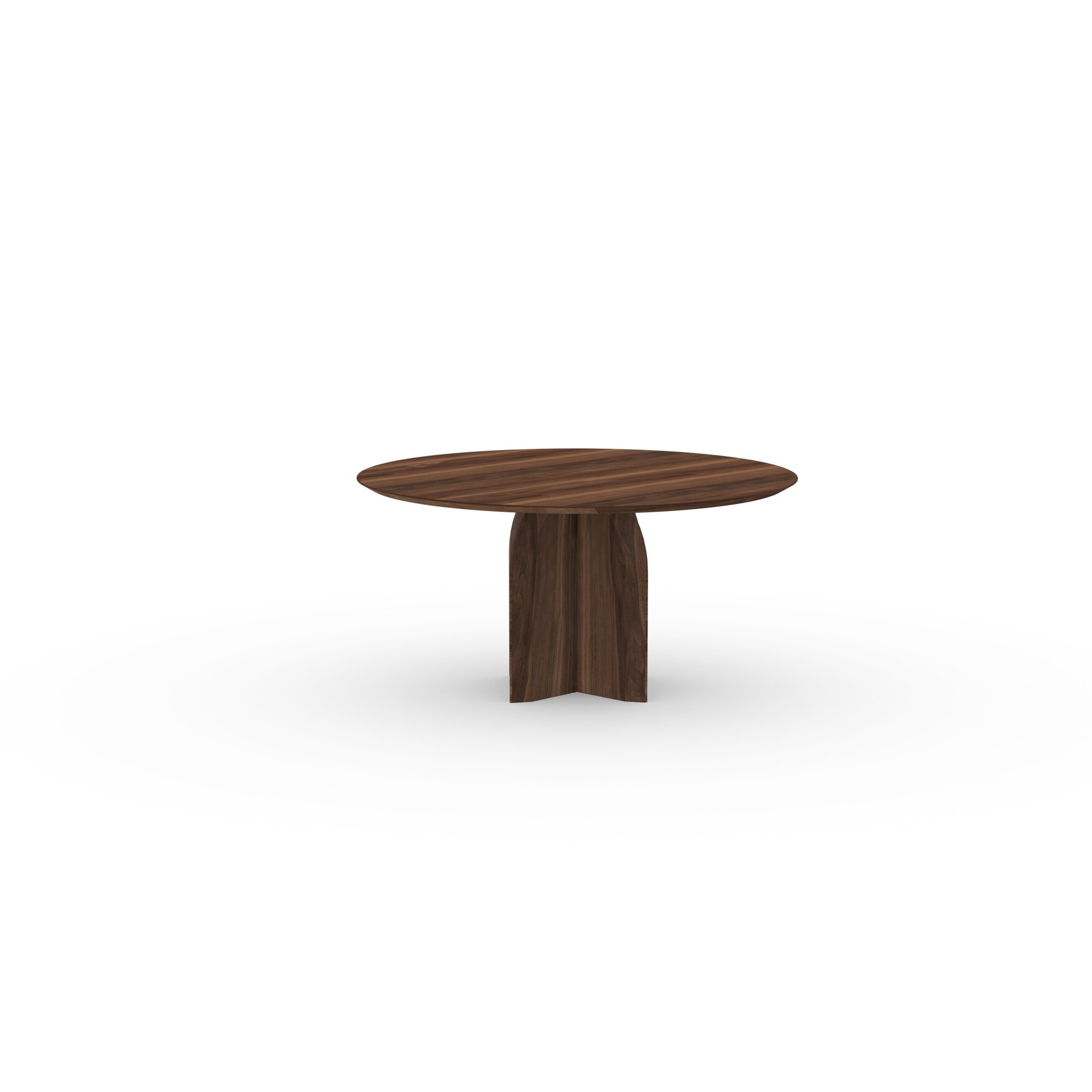 Ronde Design dining table | Slot Quadpod Walnut naturel lacquer | Walnut naturel lacquer | Studio HENK| 