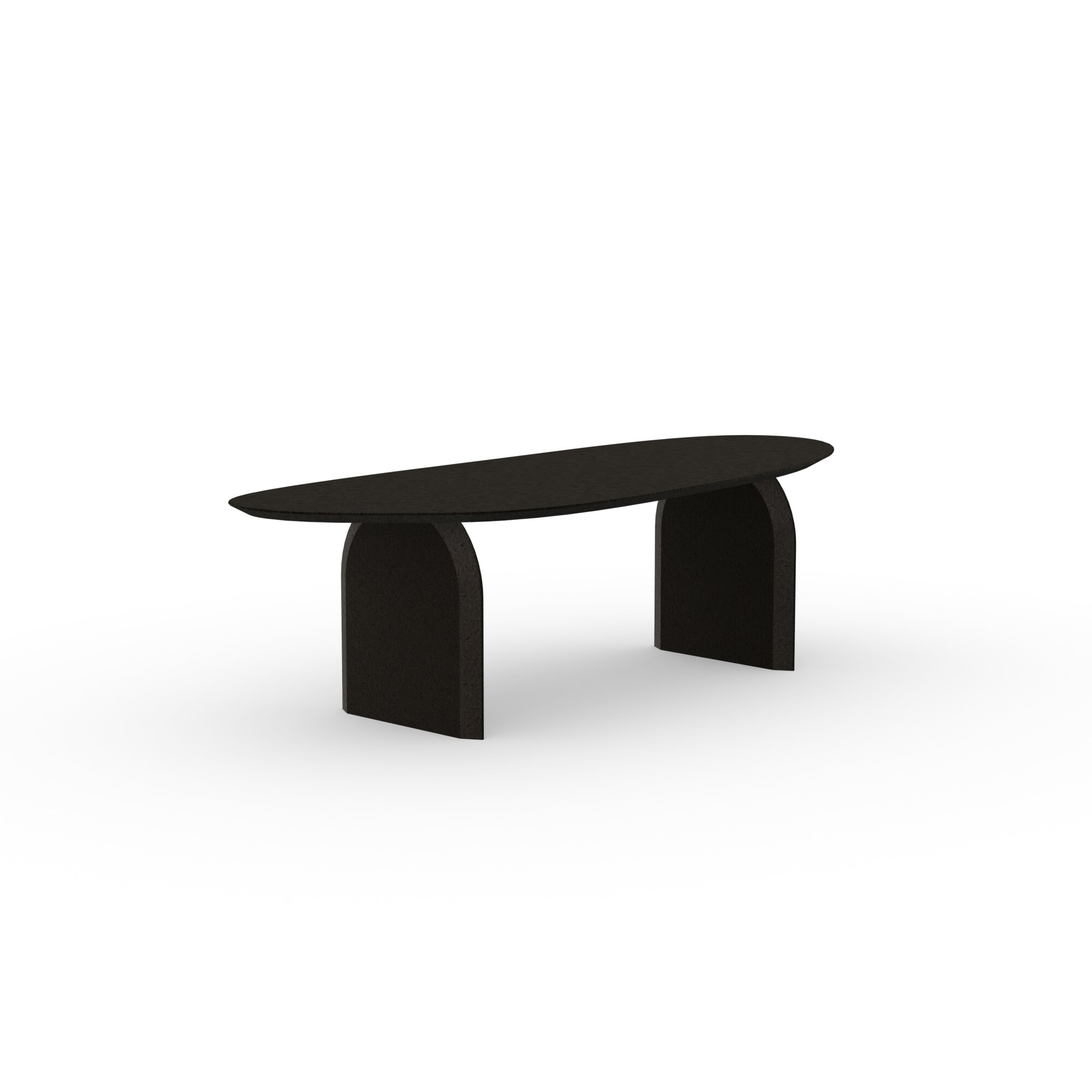 Blob Design dining table | Slot Amoeba LivingBoard P5 Black lacquer | Amoeba LivingBoard P5 Black lacquer | Studio HENK| 