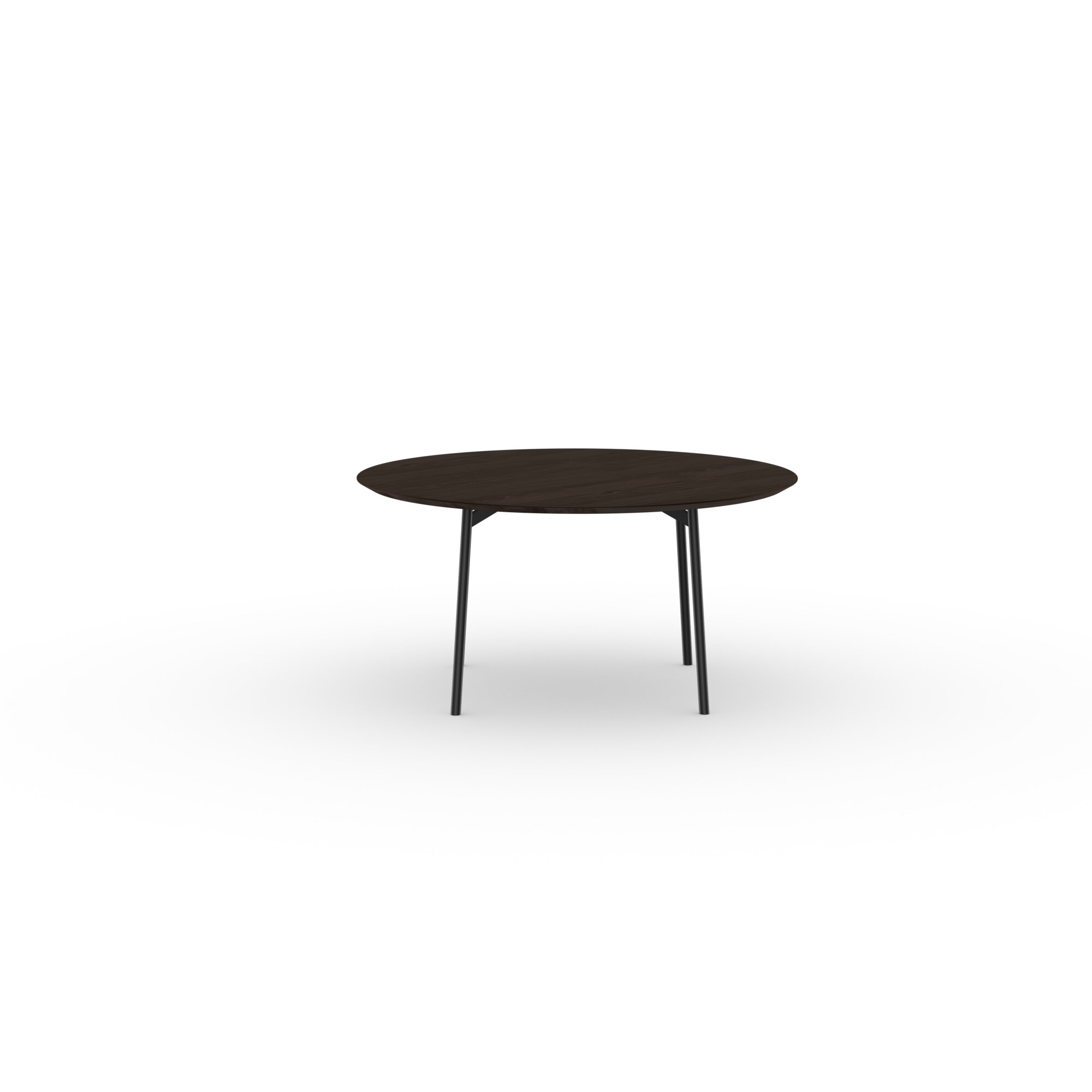 Ronde Design dining table | Flyta Quadpod Steel black powdercoating | Oak smoked | Studio HENK| 