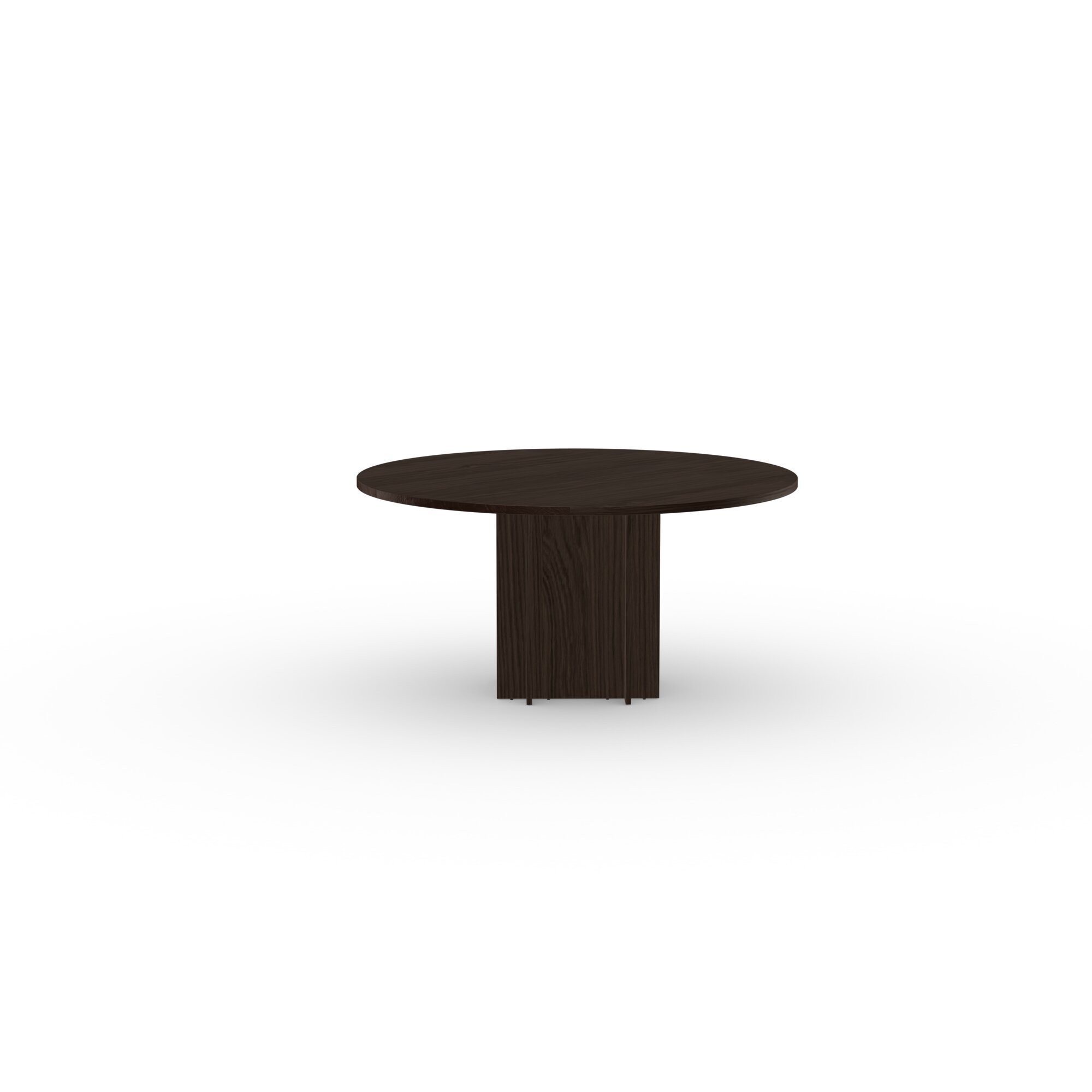 Ronde Design dining table | Column Quadpod Oak smoked stain | Oak smoked | Studio HENK| 