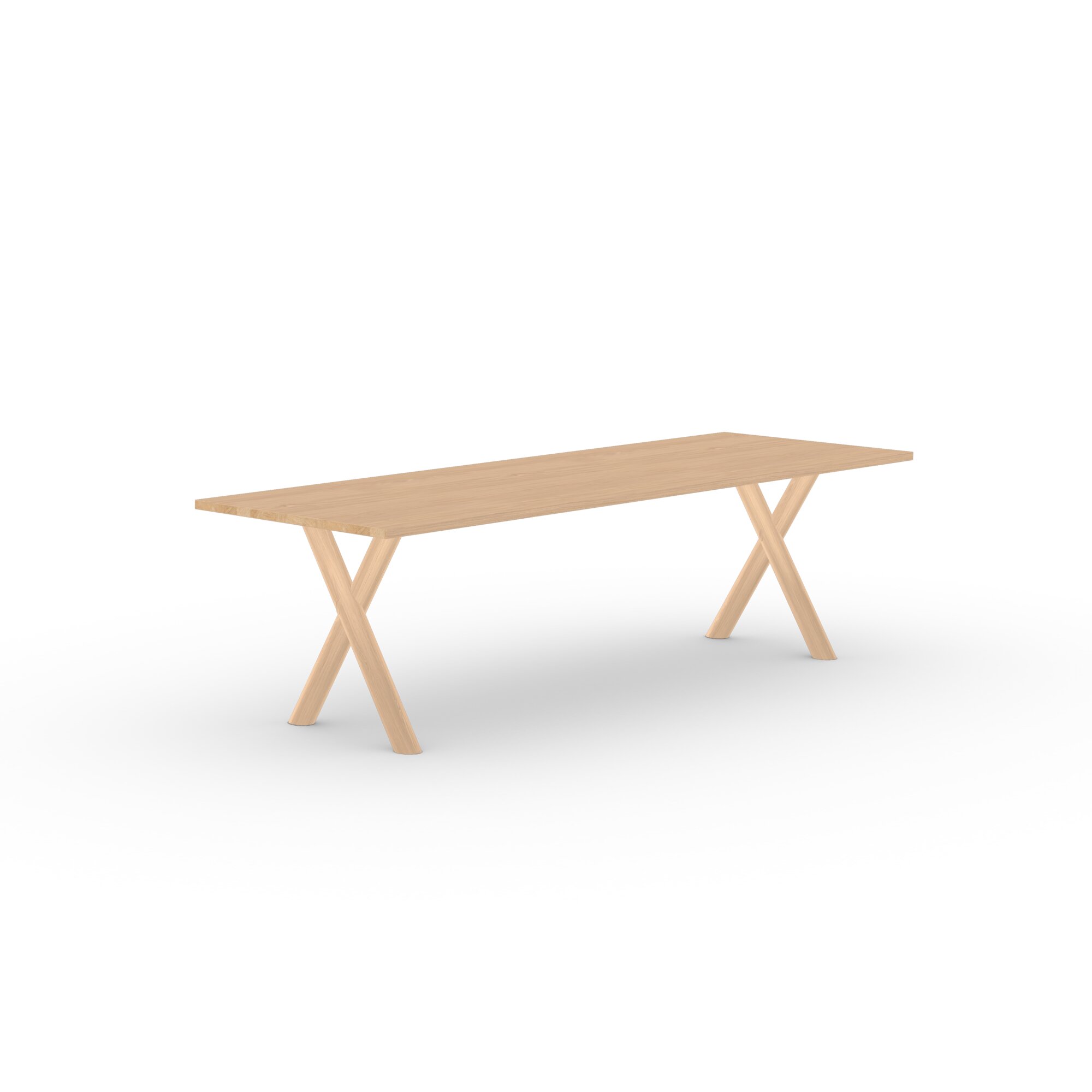 Rectangular Design dining table | Slim-X Wood Dining Table Oak hardwax oil natural light | Oak hardwax oil natural light | Studio HENK| 