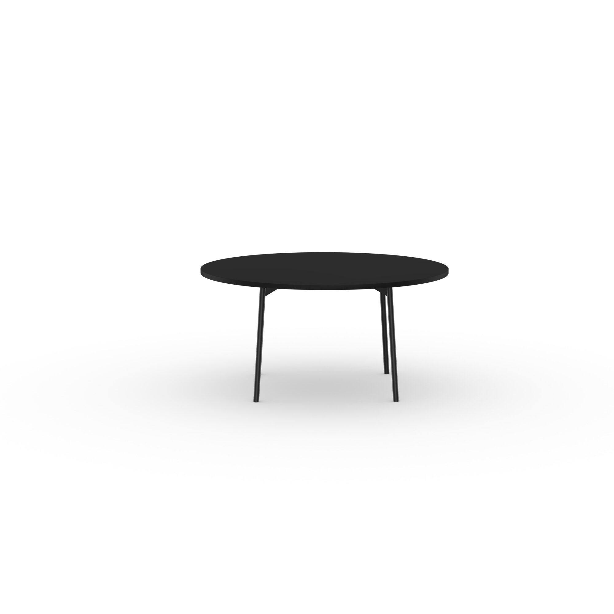 Ronde Design dining table | Flyta Quadpod Steel black powdercoating | HPL Fenix nero ingo | Studio HENK | 
