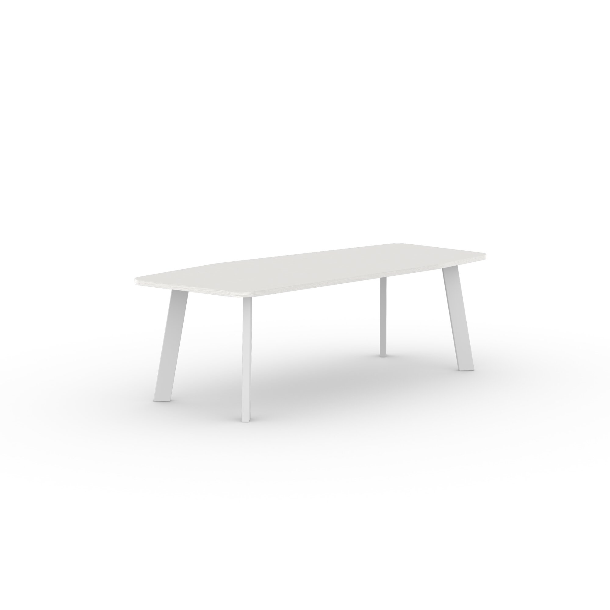 Design dining table | New Co Steel white powdercoating | Oak white lacquer | Studio HENK | 