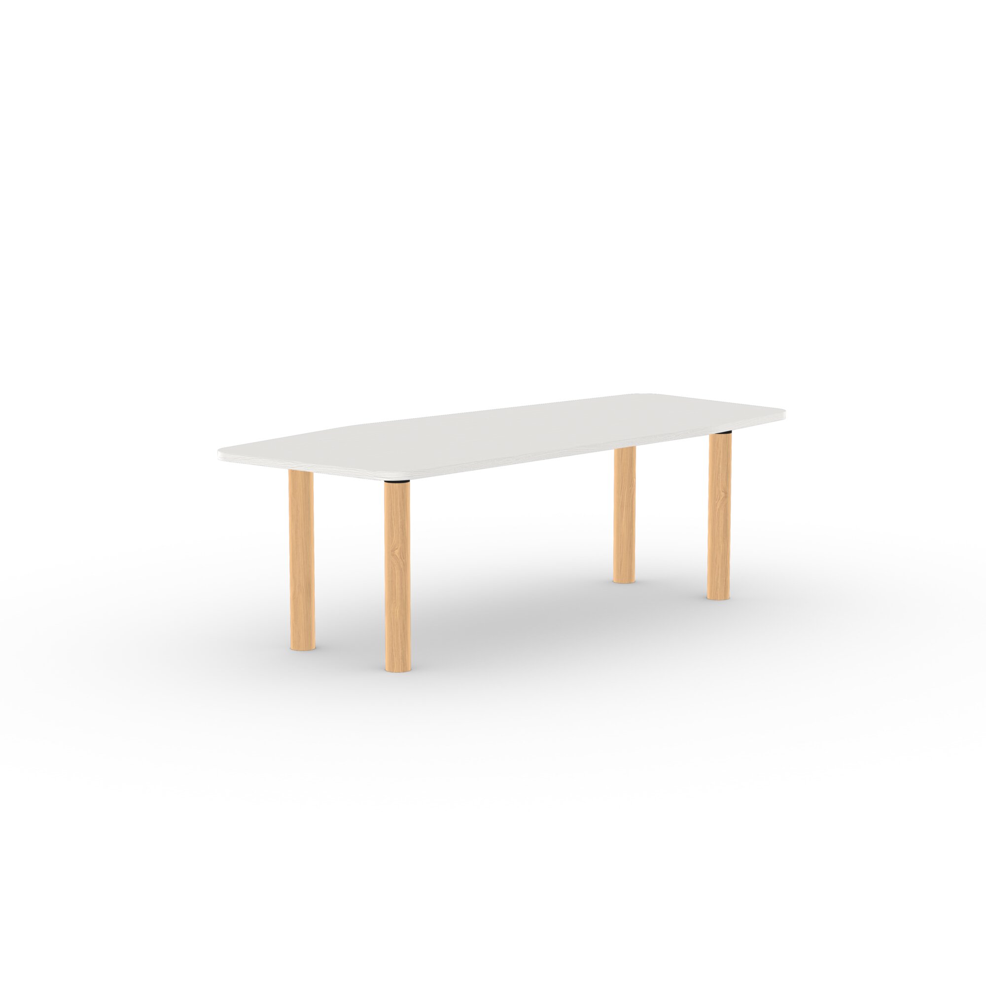  Design dining table | Cylinder Oak hardwax oil natural | Oak white lacquer | Studio HENK | 
