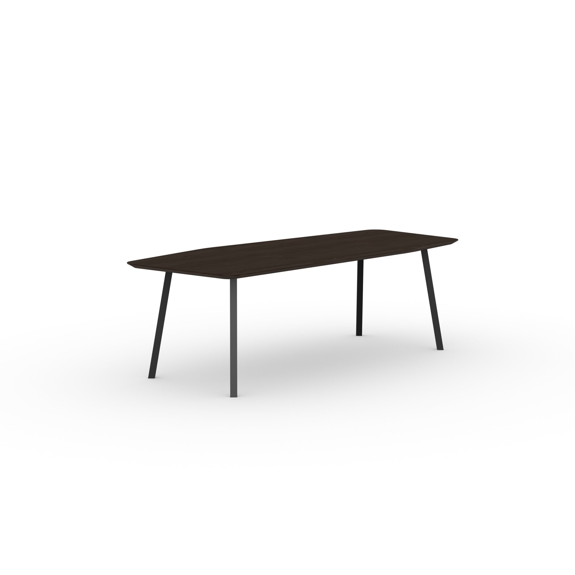  Design dining table | New Classic Steel black powdercoating | Oak smoked | Studio HENK | 