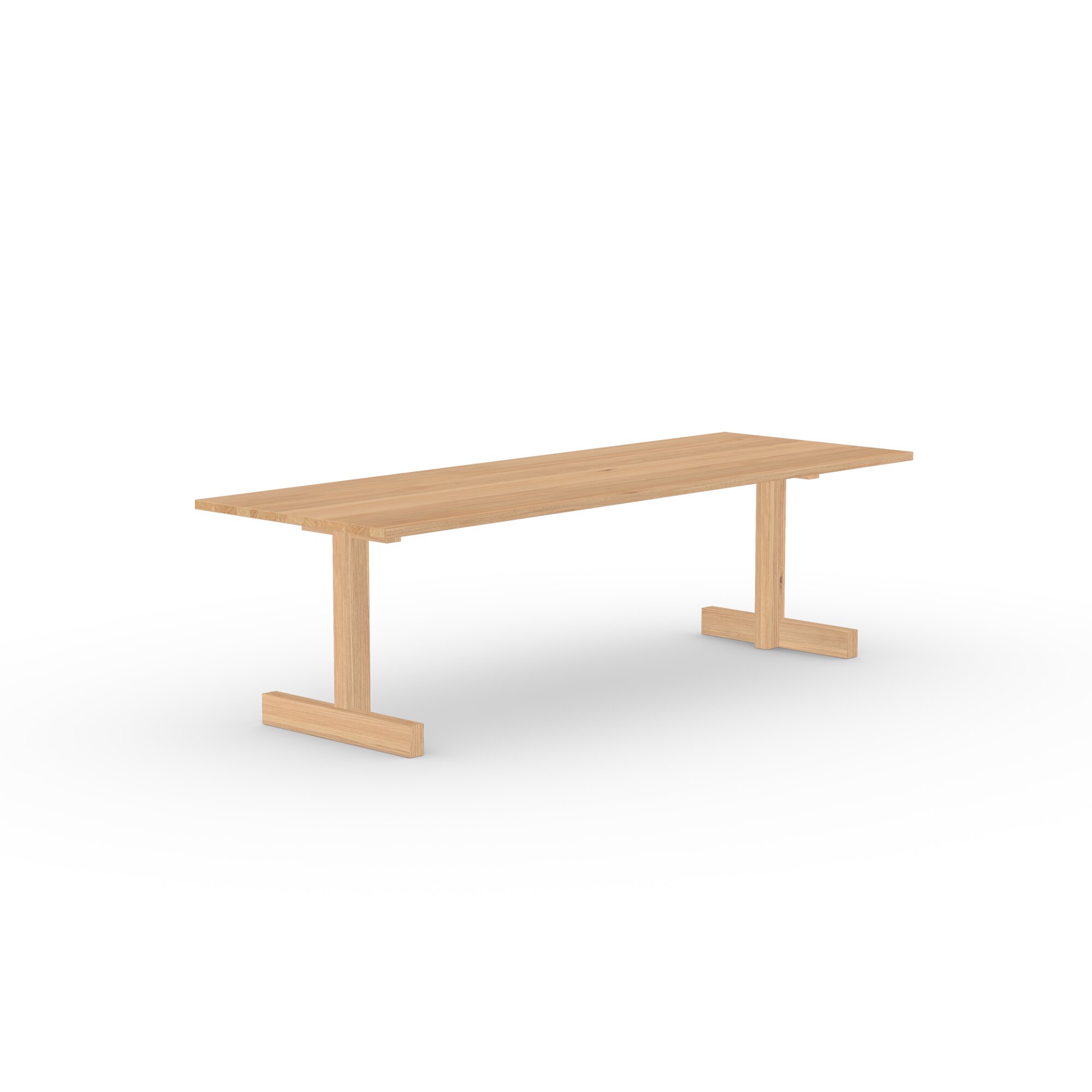Rectangular Design dining table | Base Table Oak natural lacquer | Oak natural lacquer  | Studio HENK | 