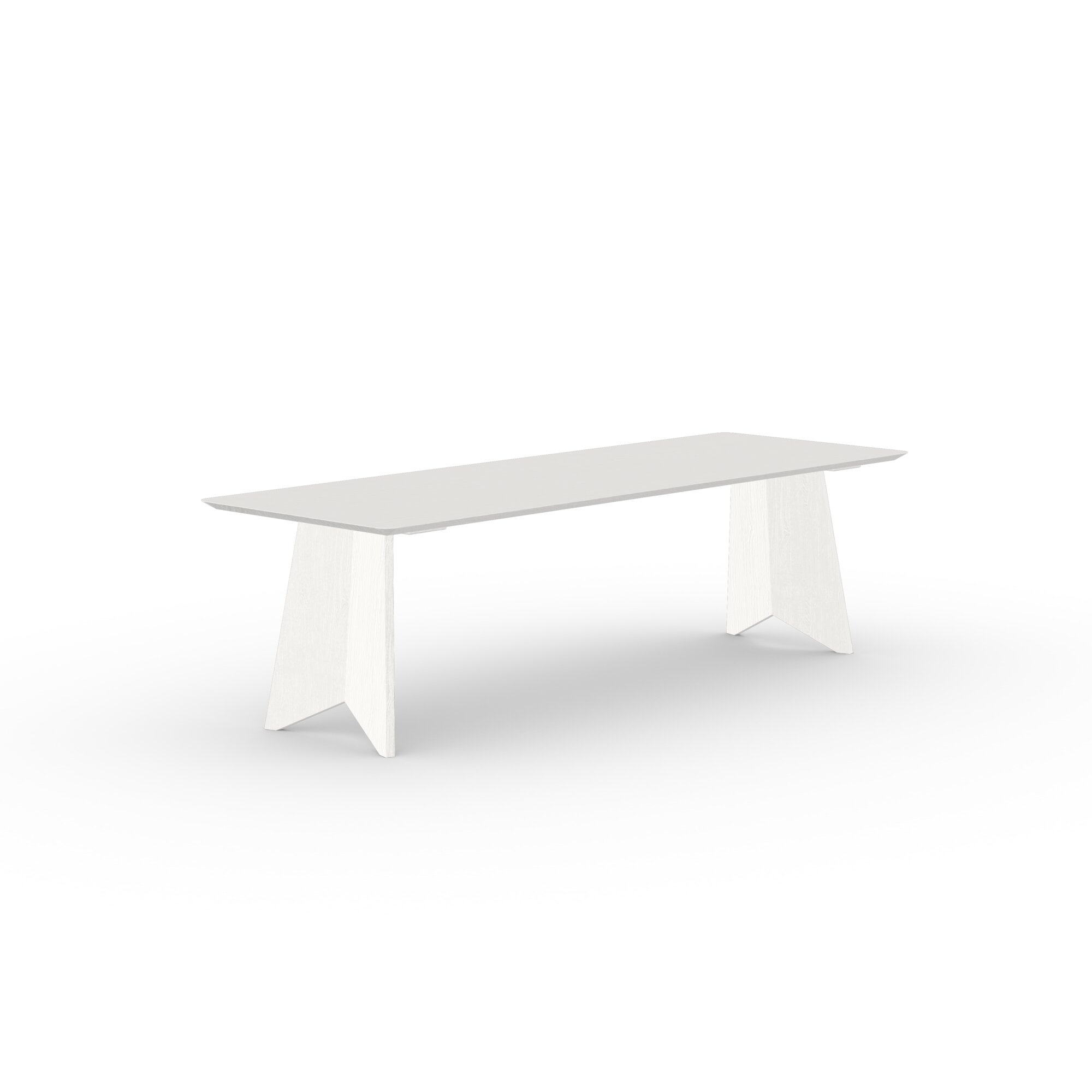 Rectangular Design dining table | Butterfly Wood Dining Table Oak white lacquer | Oak white lacquer | Studio HENK | 