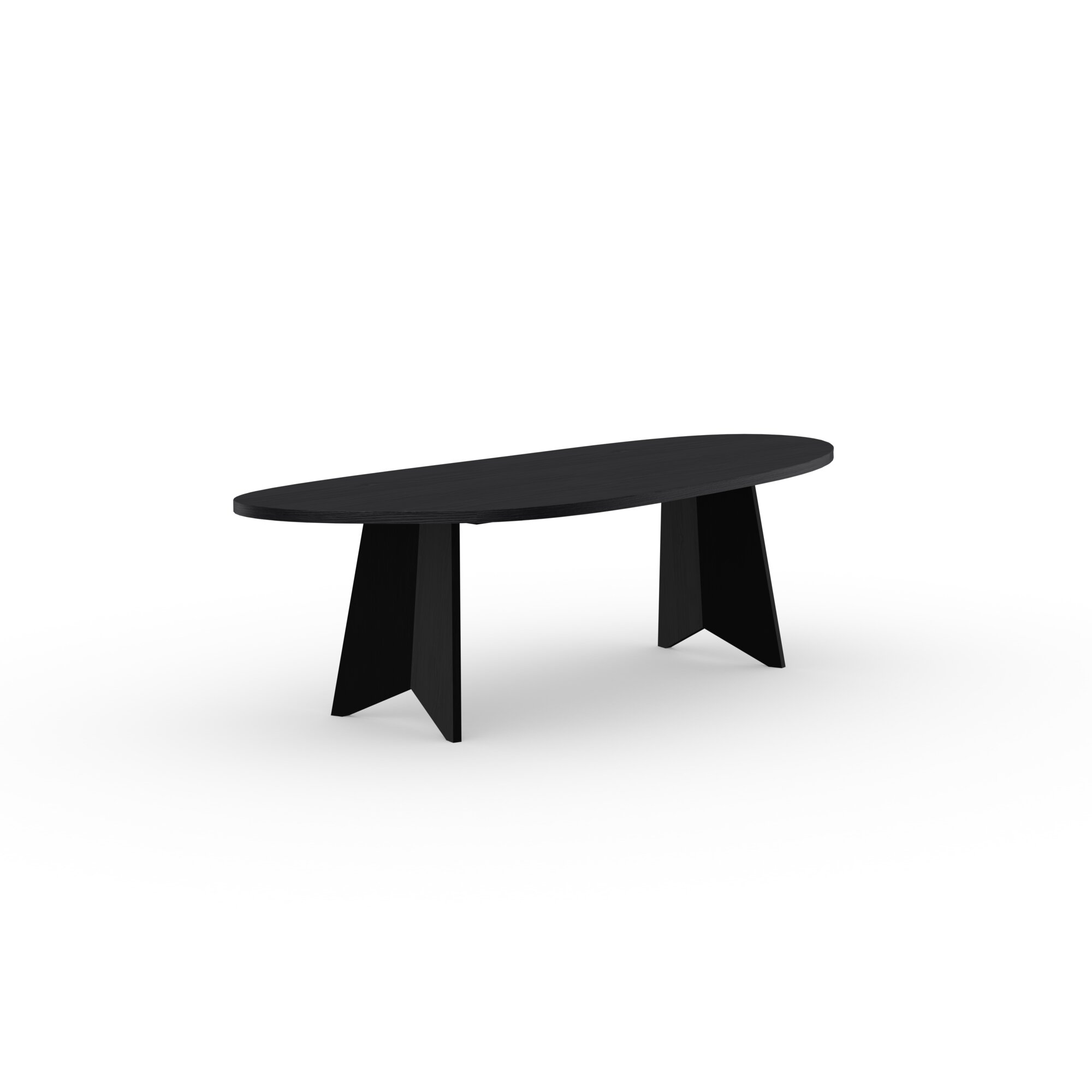 Blob Design dining table | Butterfly Wood Dining Table Oak black stain | Oak black stain | Studio HENK | 
