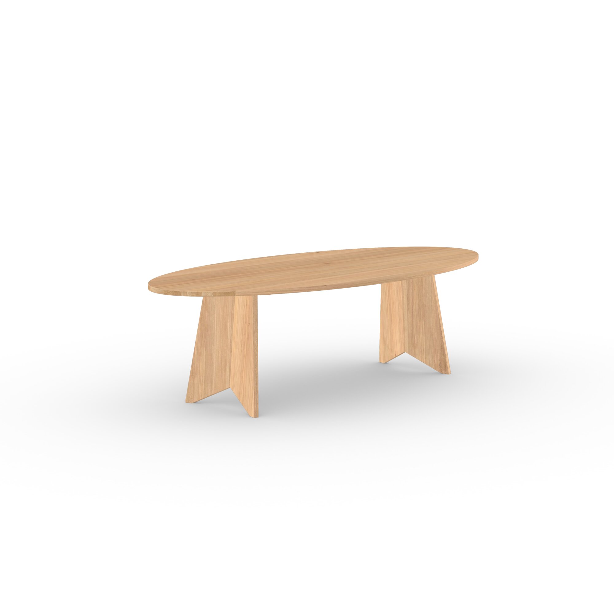 Ovale Design dining table | Butterfly Wood Dining Table Oak natural lacquer | Oak natural lacquer  | Studio HENK | 