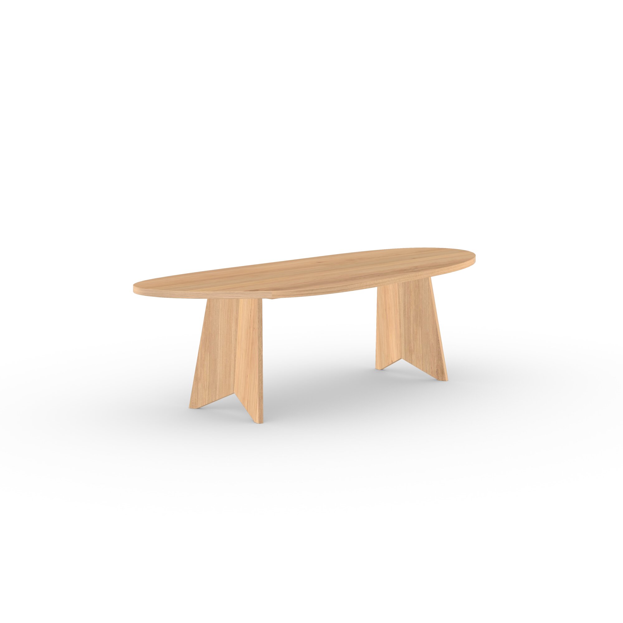 Blob Design dining table | Butterfly Wood Dining Table Oak natural lacquer | Oak natural lacquer  | Studio HENK | 