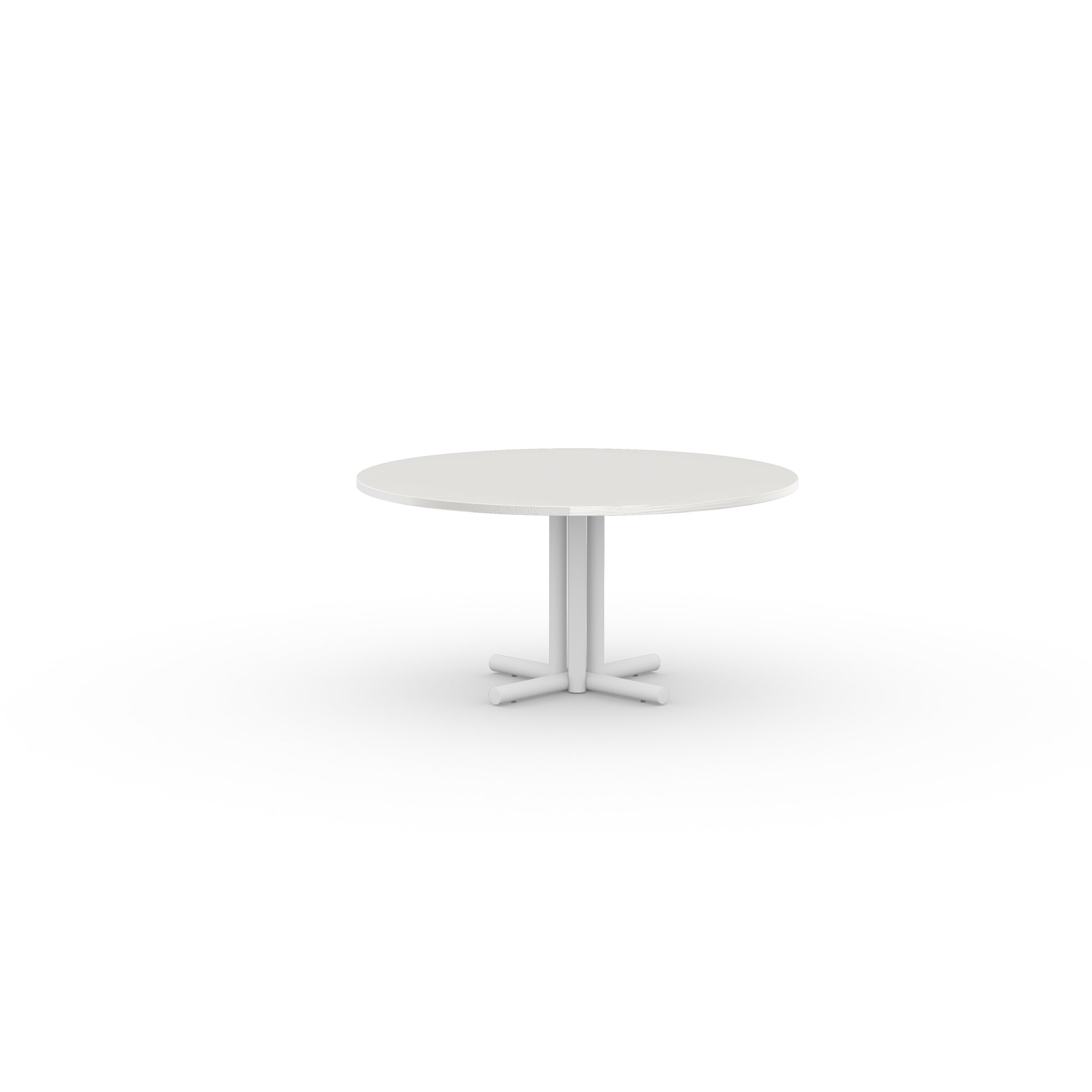 Ronde Design dining table | Mikado Quadpod Dining Table Steel white powdercoating | Oak white lacquer | Studio HENK | 