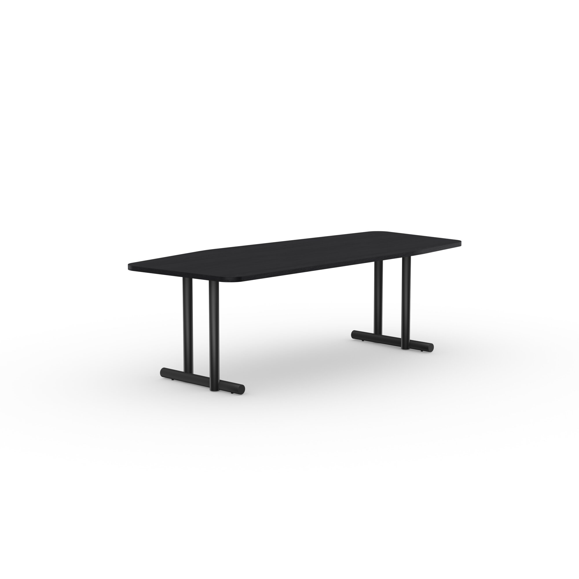  Design dining table | Mikado Dining Table Steel black powdercoating | Oak black stain | Studio HENK | 
