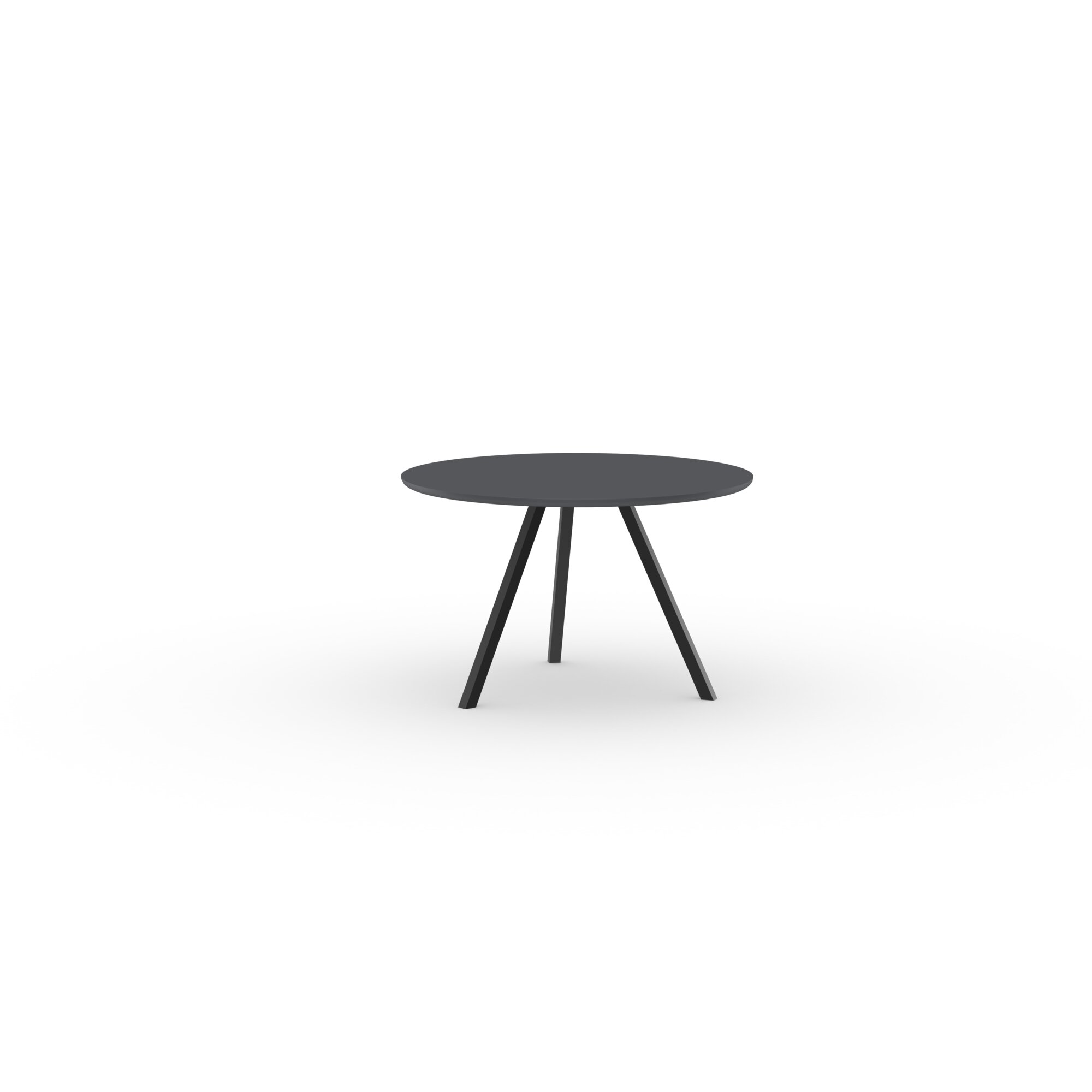 Ronde Design dining table | New Classic Tripod Steel black powdercoating | HPL Fenix grigio bromo | Studio HENK | 