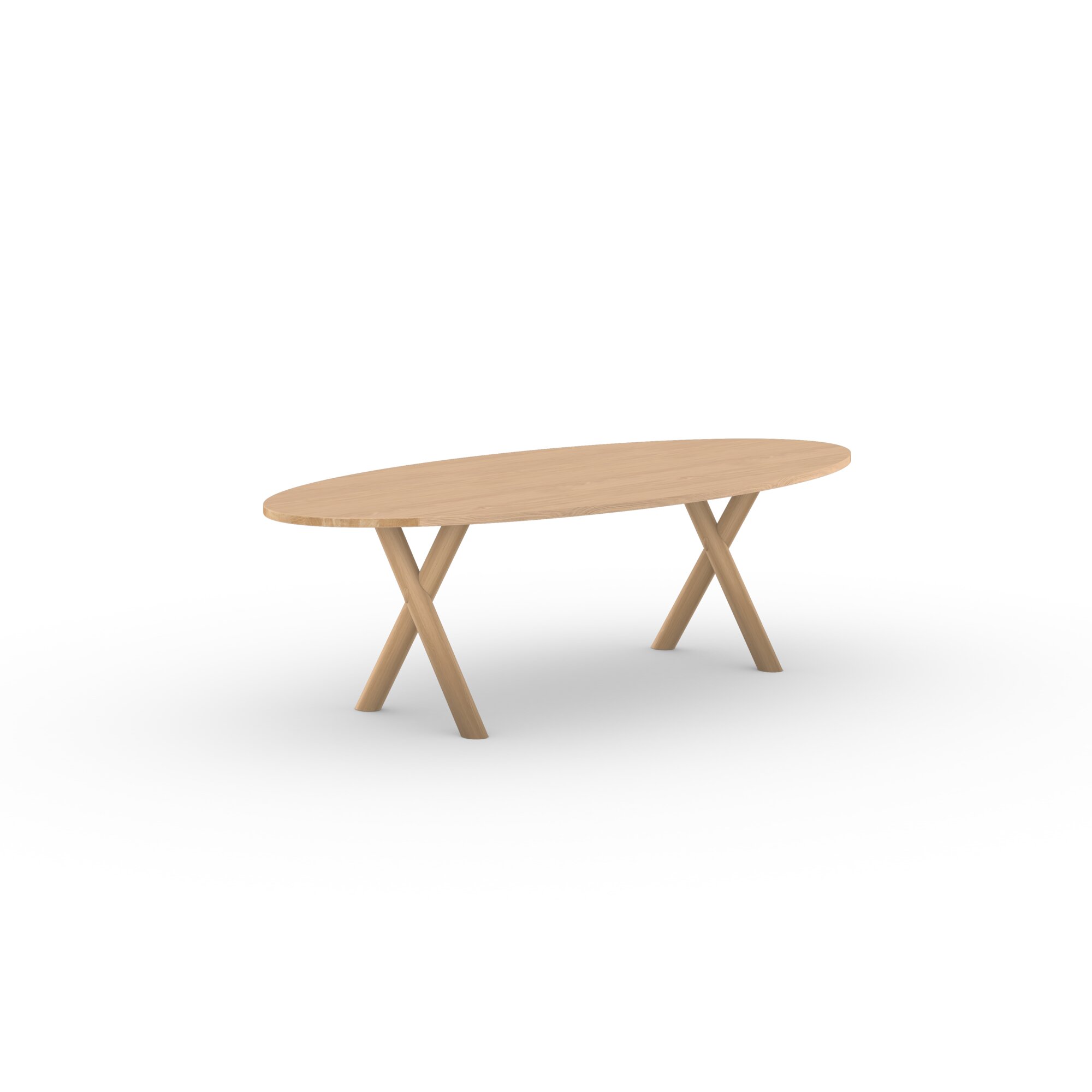 Ovale Design dining table | Slim-X Wood Dining Table Oak hardwax oil natural light | Oak hardwax oil natural light | Studio HENK | 
