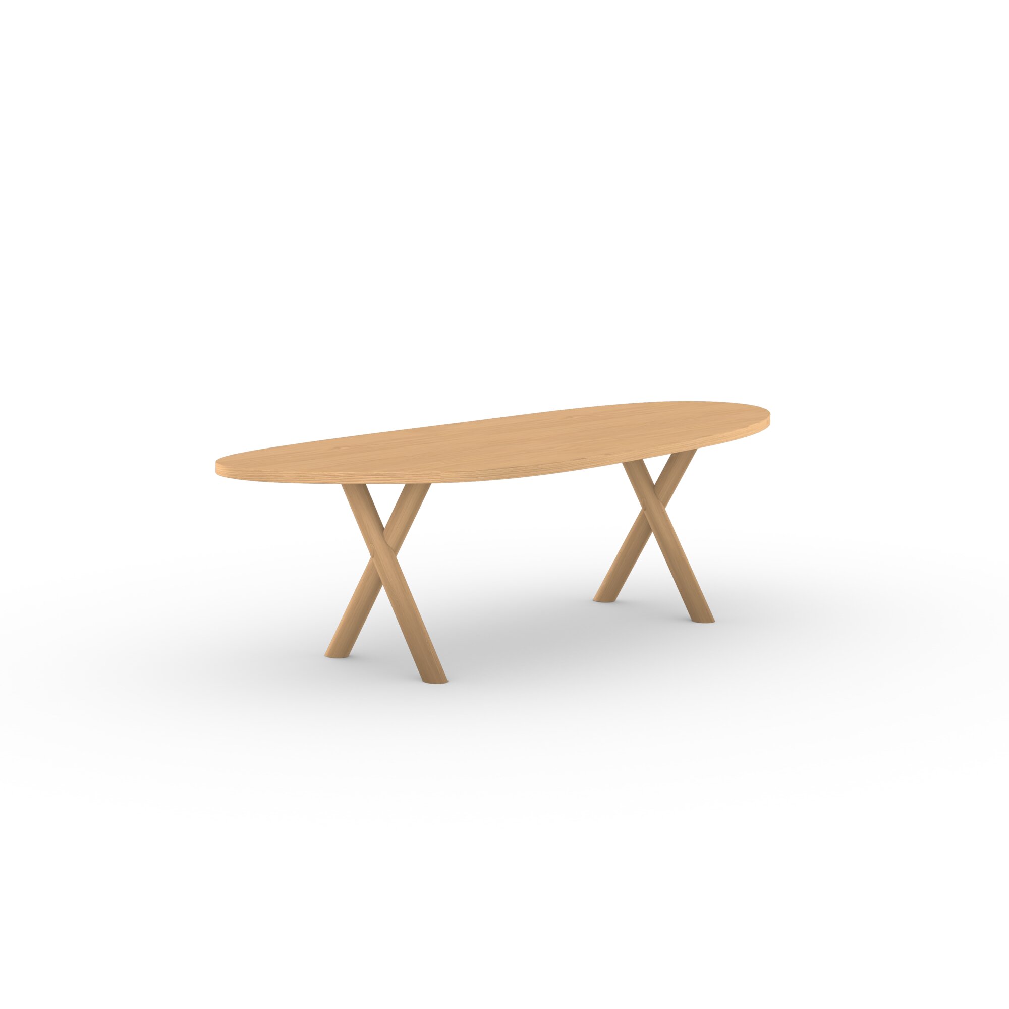 Blob Design dining table | Slim-X Wood Dining Table Oak hardwax oil natural | Oak hardwax oil natural | Studio HENK | 