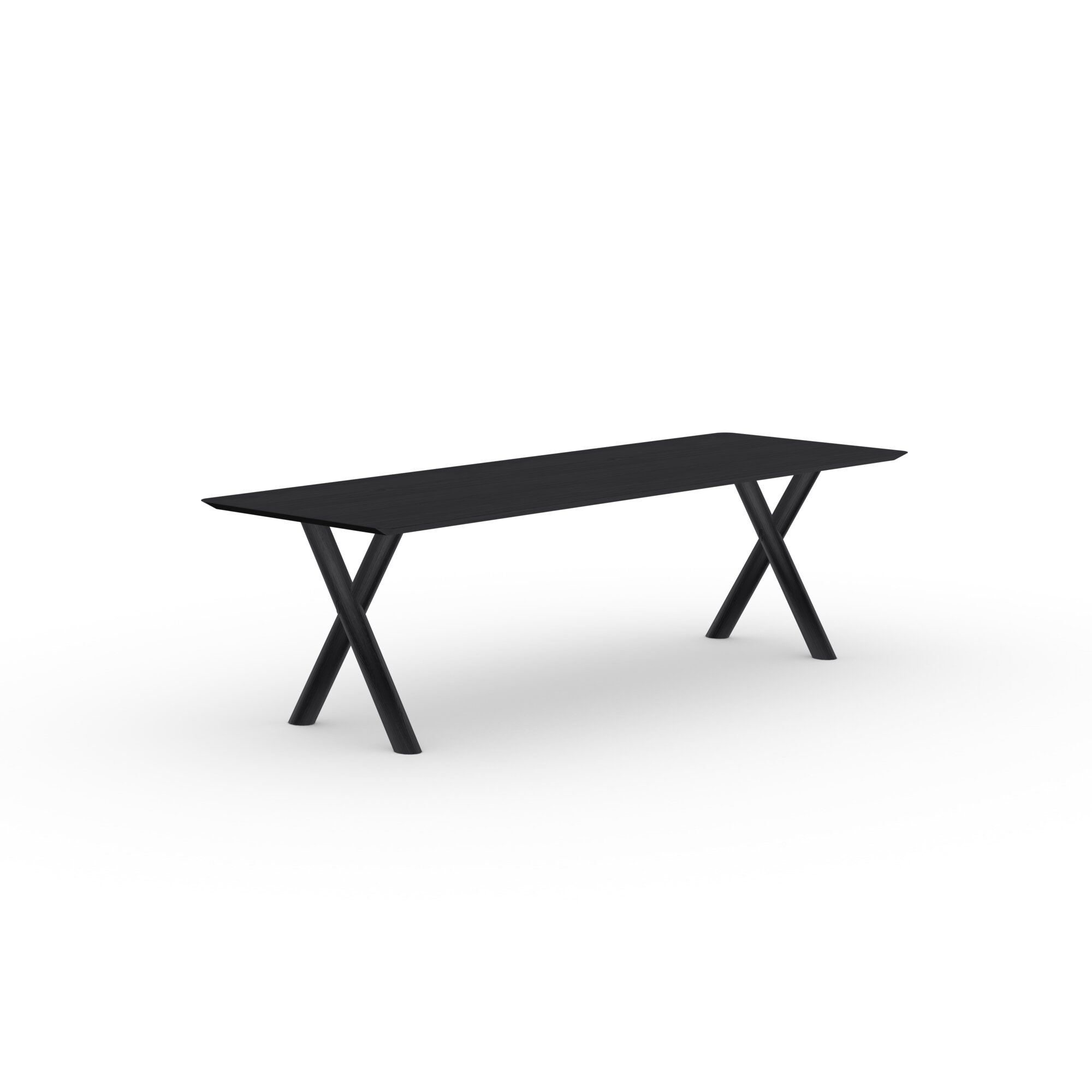 Rectangular Design dining table | Slim-X Wood Dining Table Oak black stain | Oak black stain | Studio HENK | 