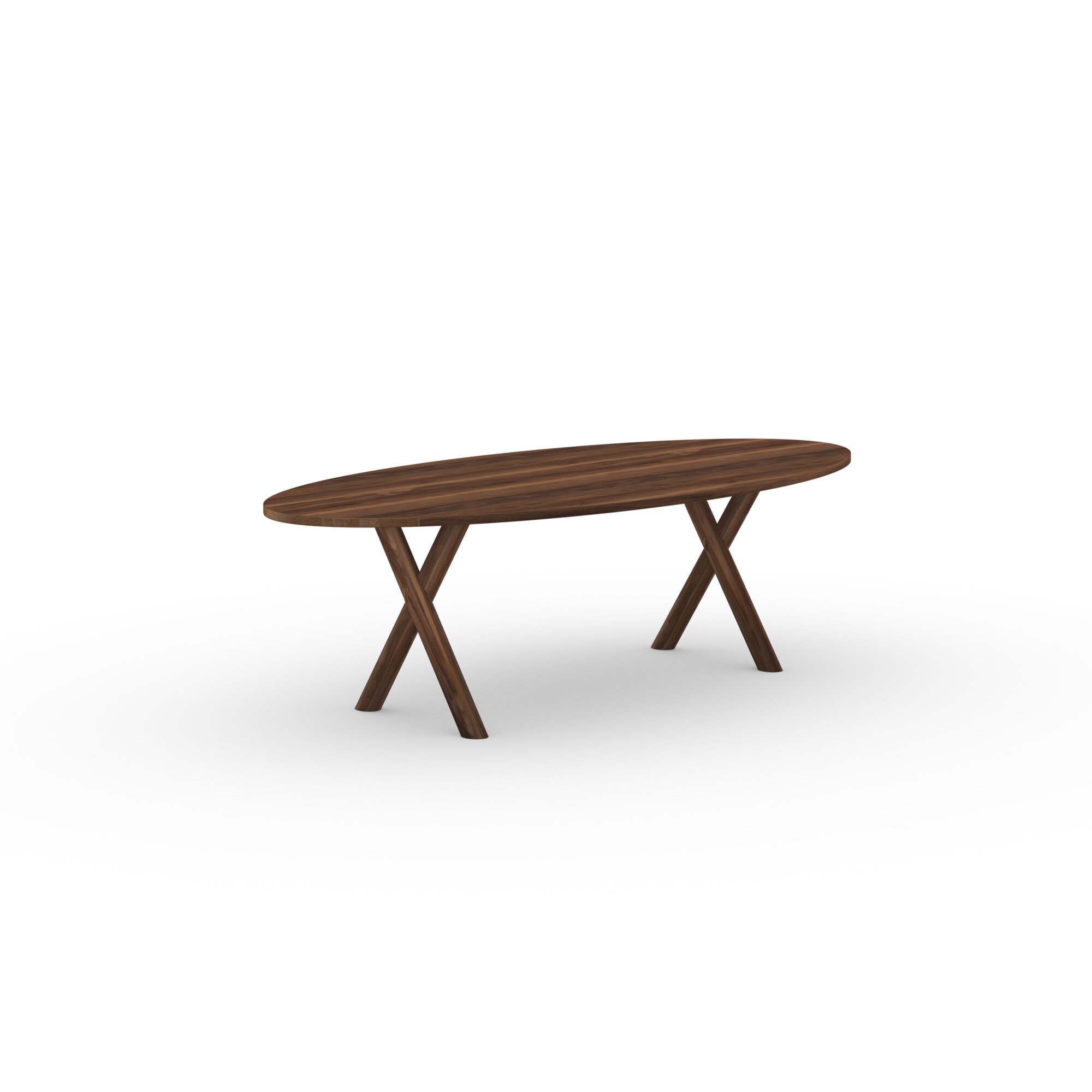 Ovale Design dining table | Slim-X Wood Dining Table Walnut naturel lacquer | Walnut naturel lacquer | Studio HENK | 