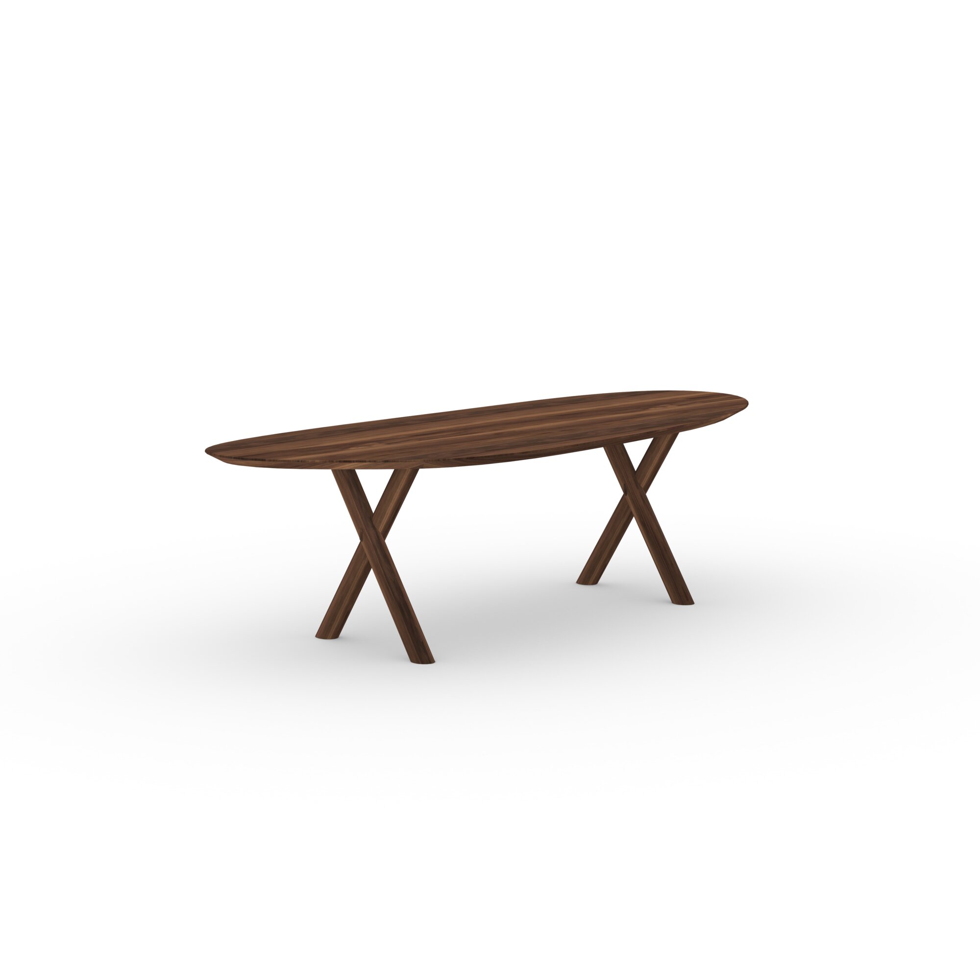Blob Design dining table | Slim-X Wood Dining Table Walnut naturel lacquer | Walnut naturel lacquer | Studio HENK | 