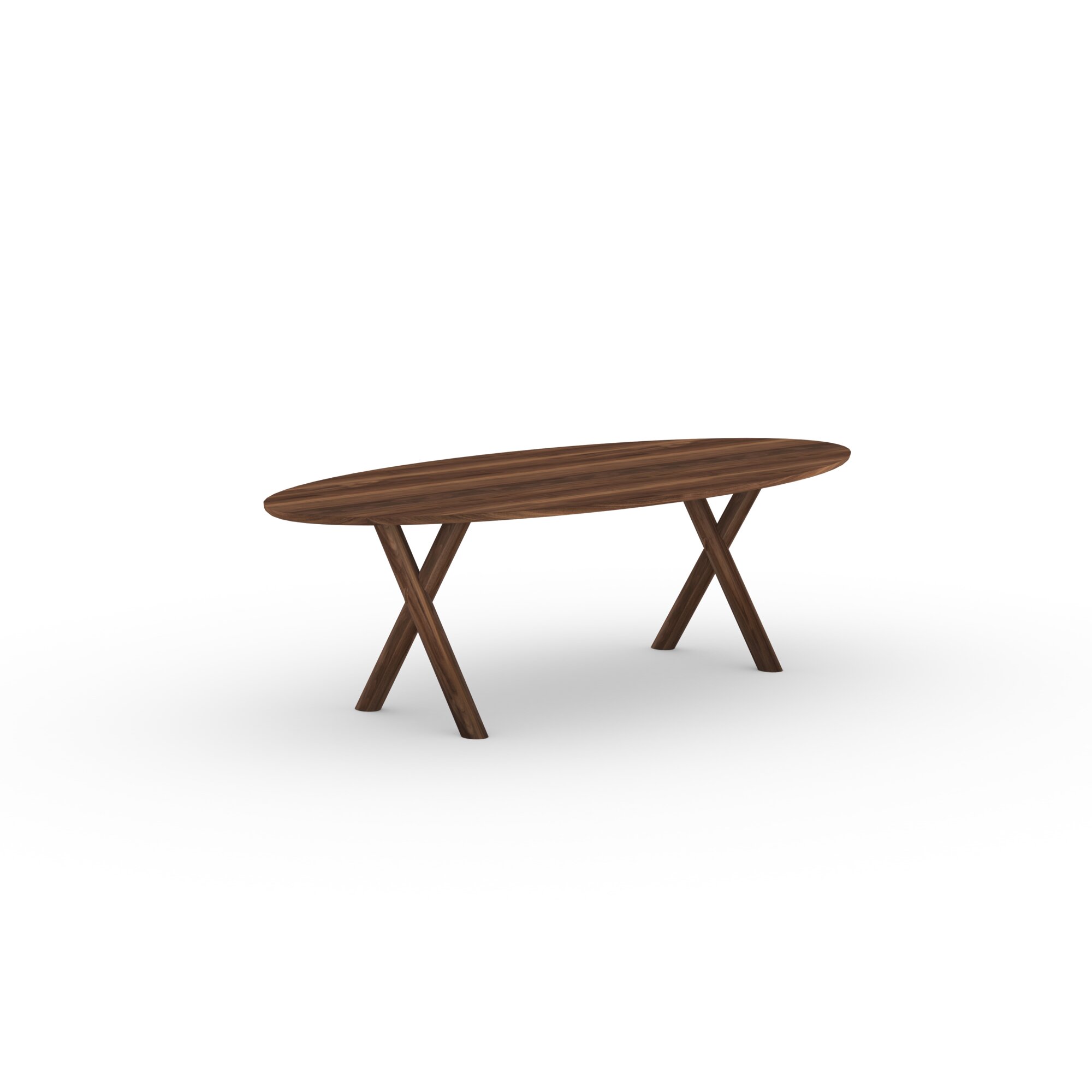 Ovale Design dining table | Slim-X Wood Dining Table Walnut naturel lacquer | Walnut naturel lacquer | Studio HENK | 