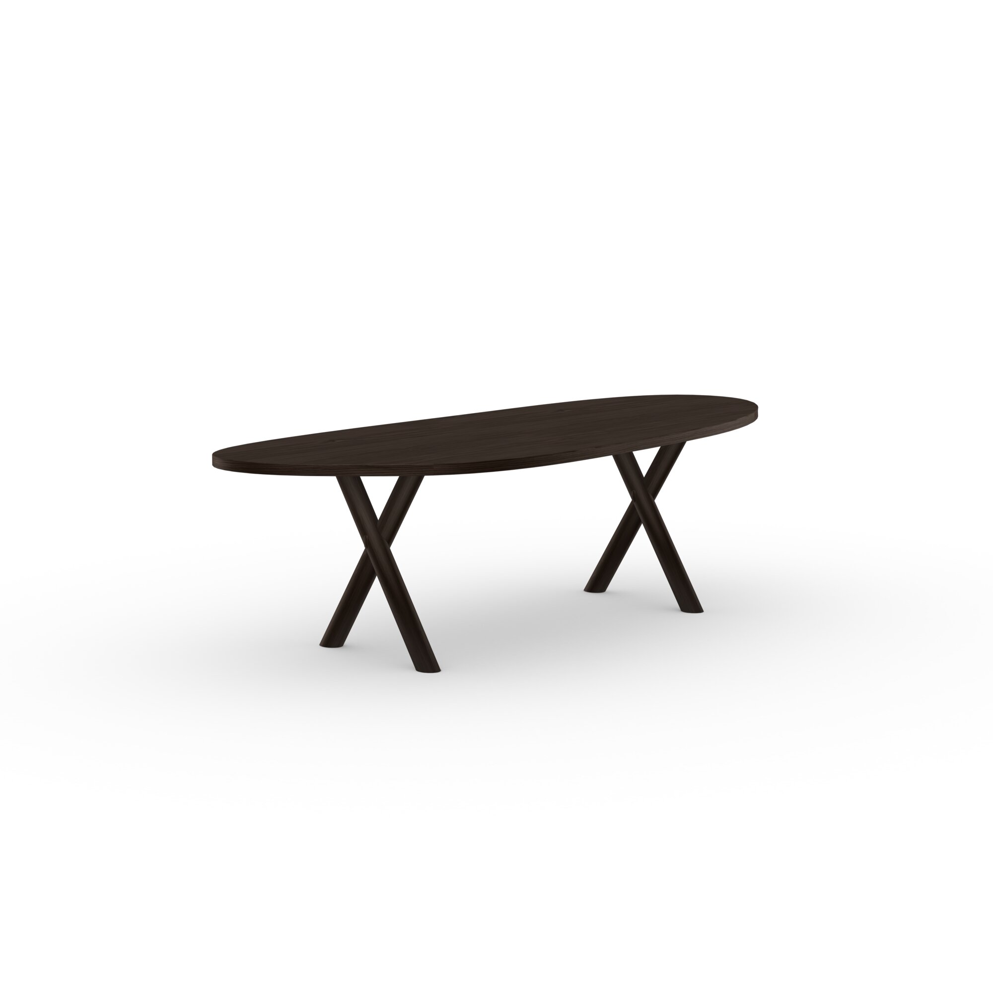 Blob Design dining table | Slim-X Wood Dining Table Oak smoked stain | Oak smoked | Studio HENK | 