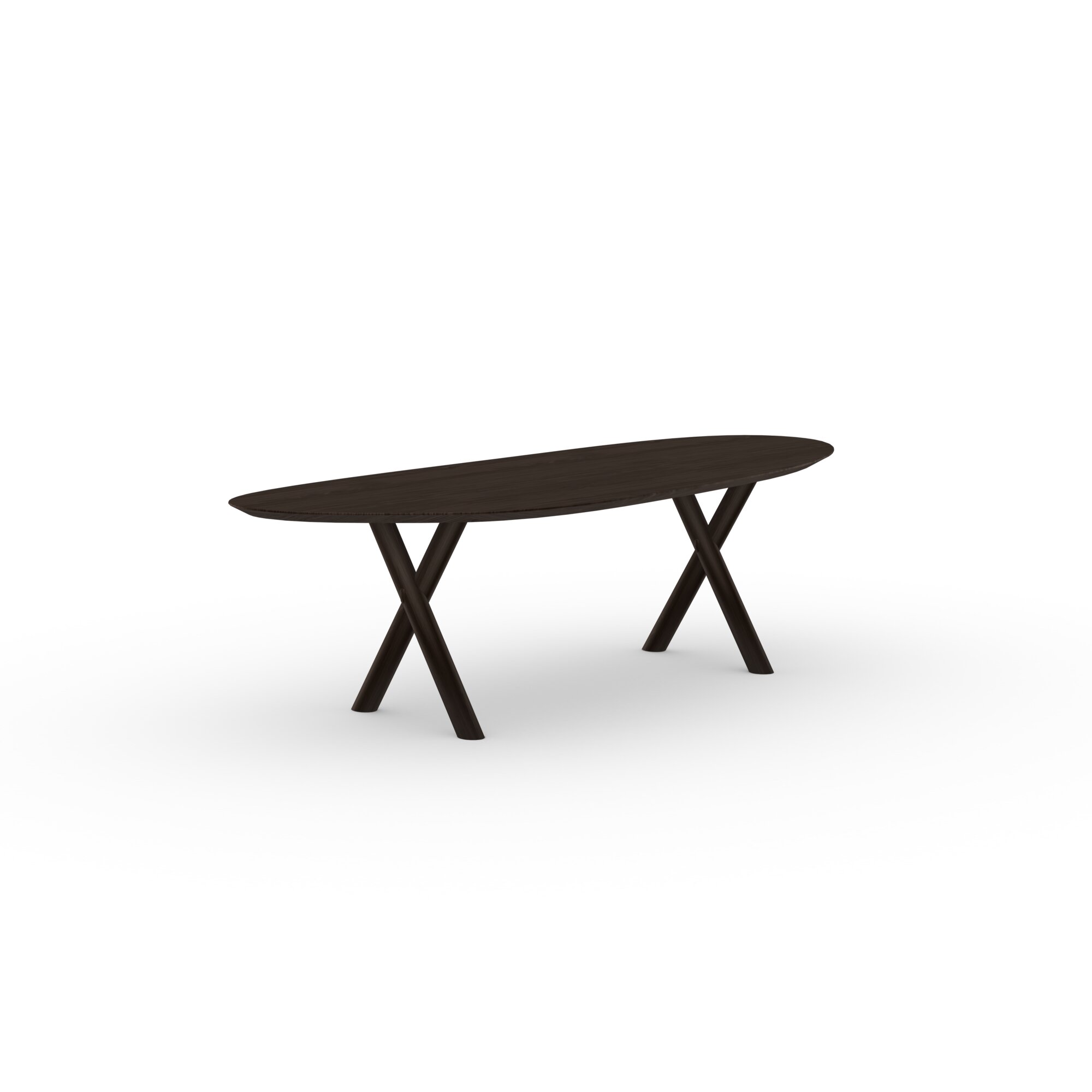 Blob Design dining table | Slim-X Wood Dining Table Oak smoked stain | Oak smoked | Studio HENK | 