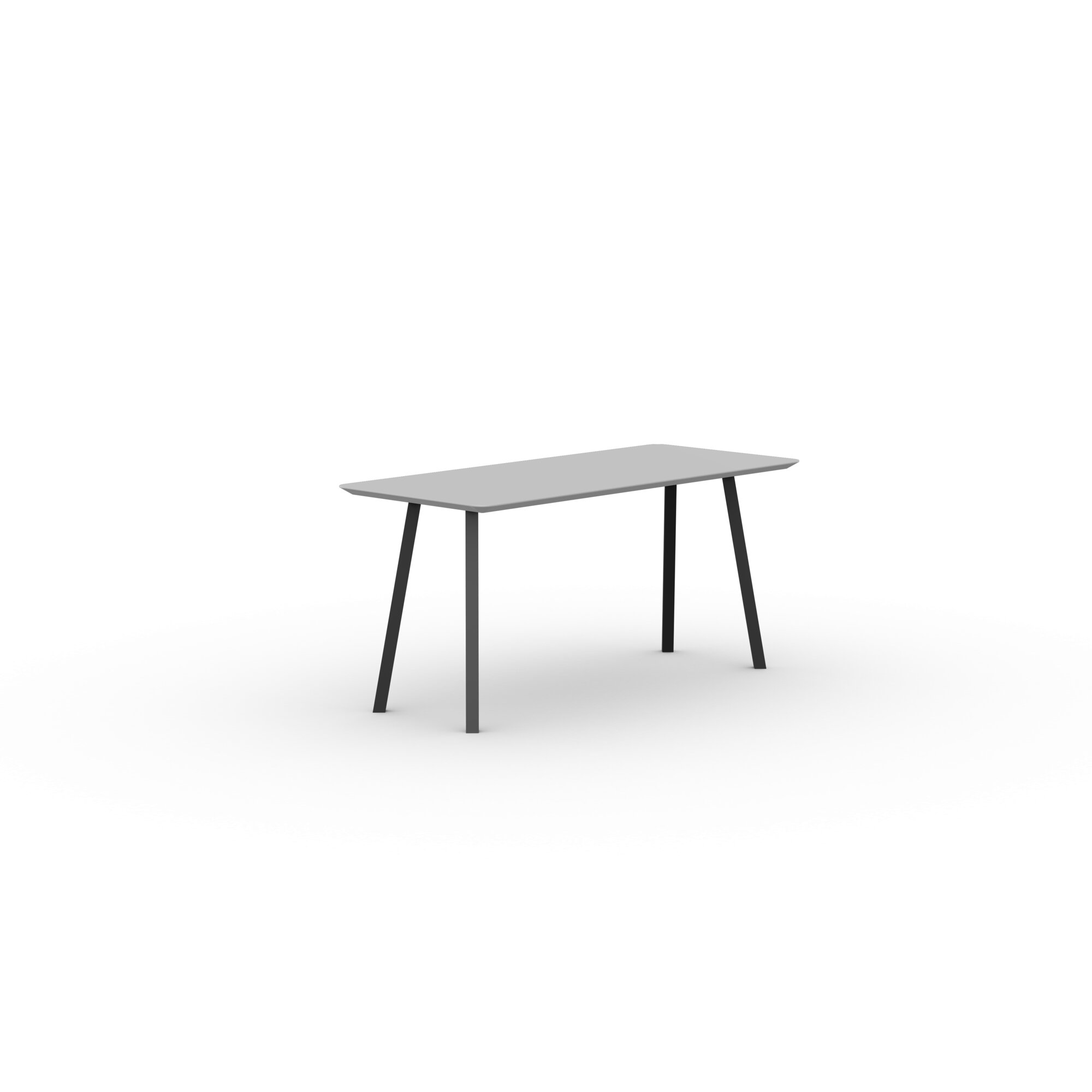 Rectangular Design dining table | New Classic Home Desk Steel black powdercoating | HPL Fenix grigio efeso | Studio HENK| 