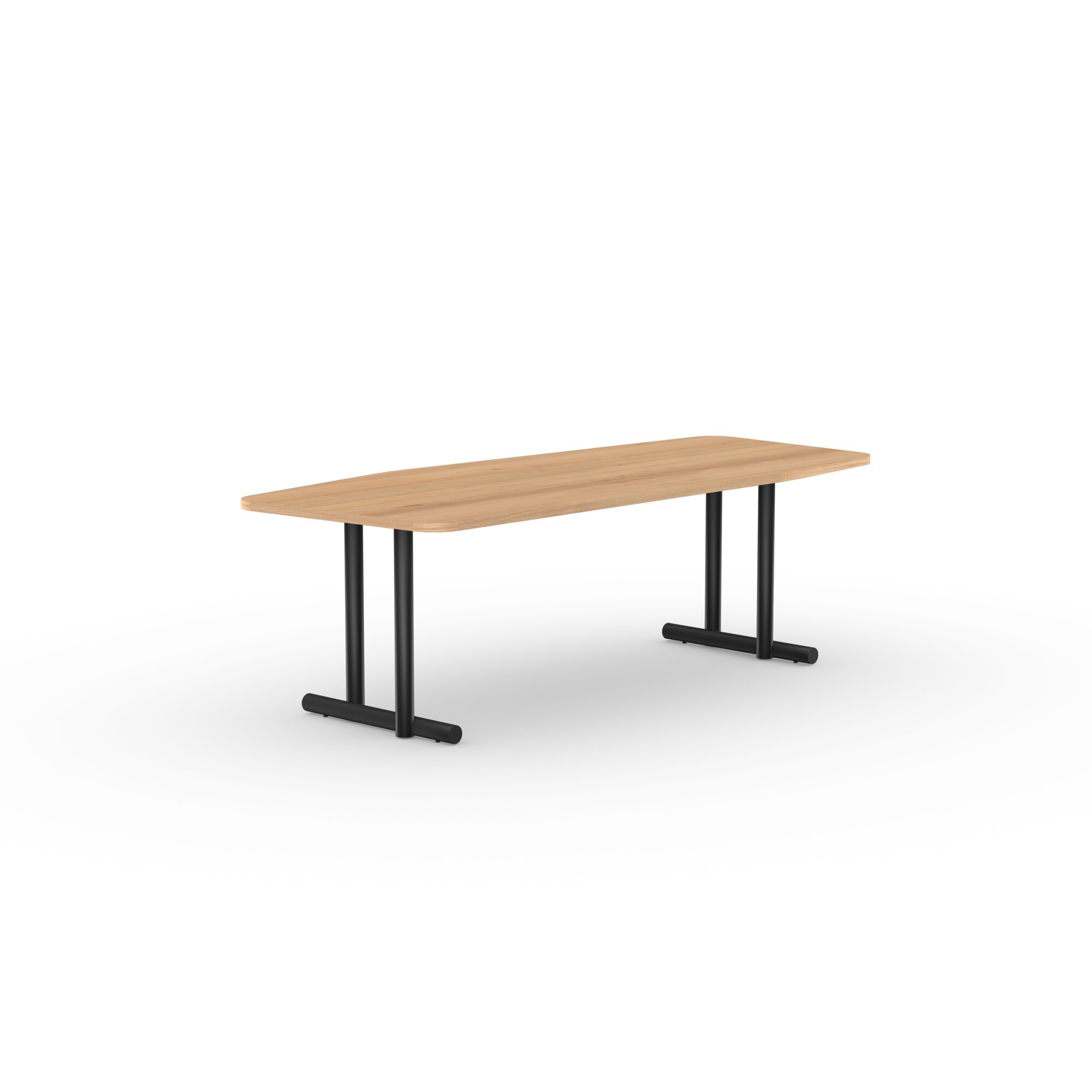  Design dining table | Mikado Dining Table Steel black powdercoating | Oak natural lacquer  | Studio HENK | 