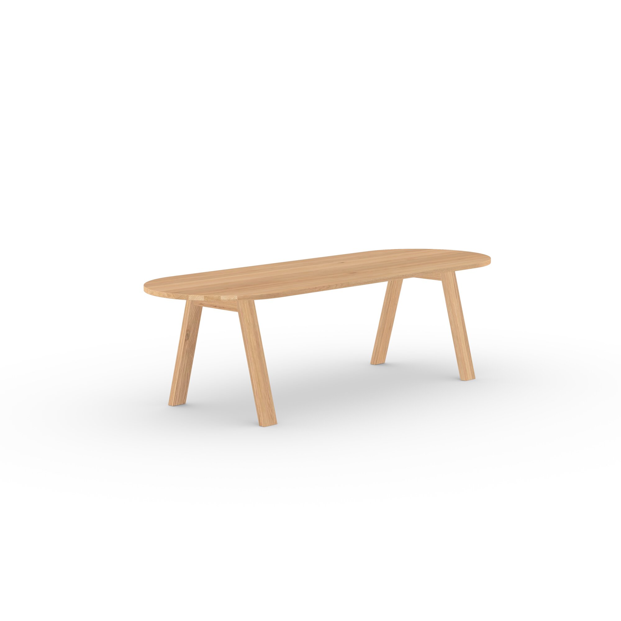 Flat oval Design dining table | Legno Oak natural lacquer | Oak natural lacquer  | Studio HENK | 