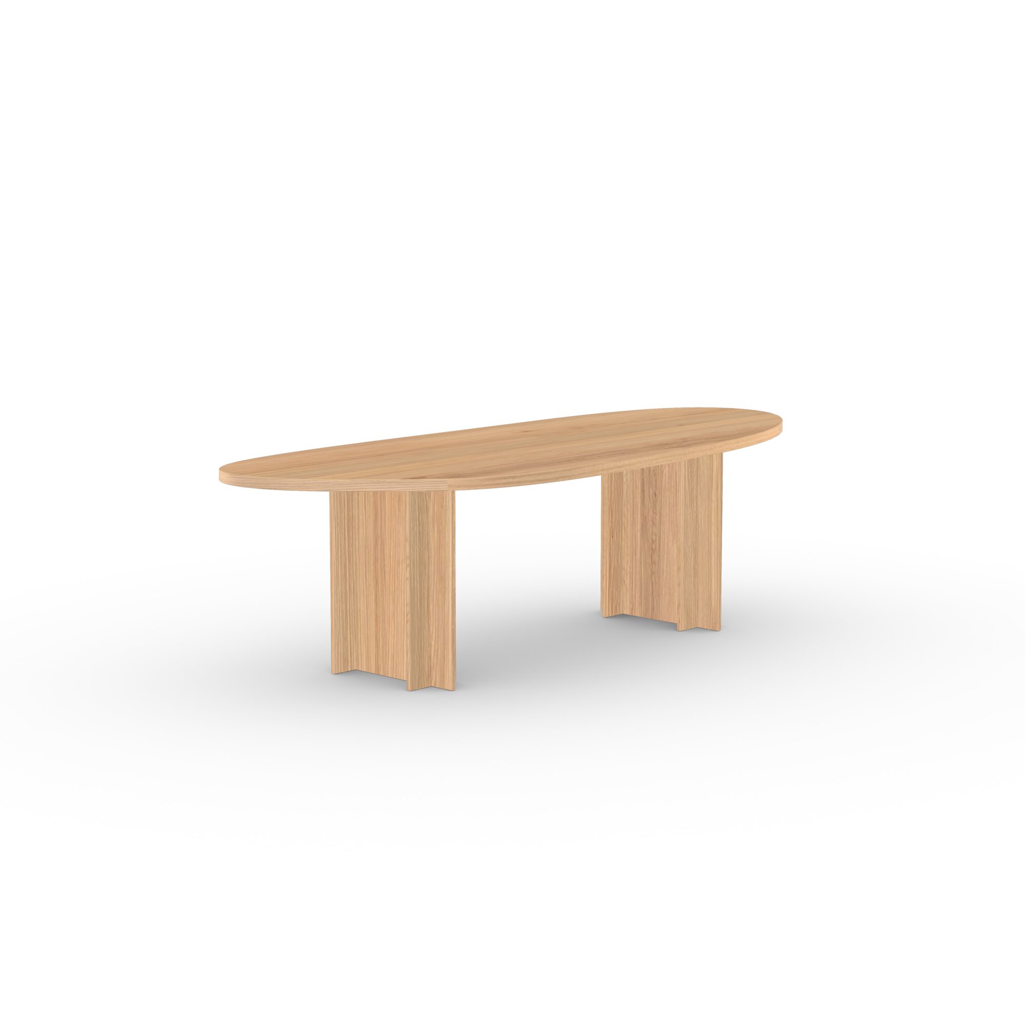 Blob Design dining table | Column  Oak natural lacquer | Oak natural lacquer  | Studio HENK | 