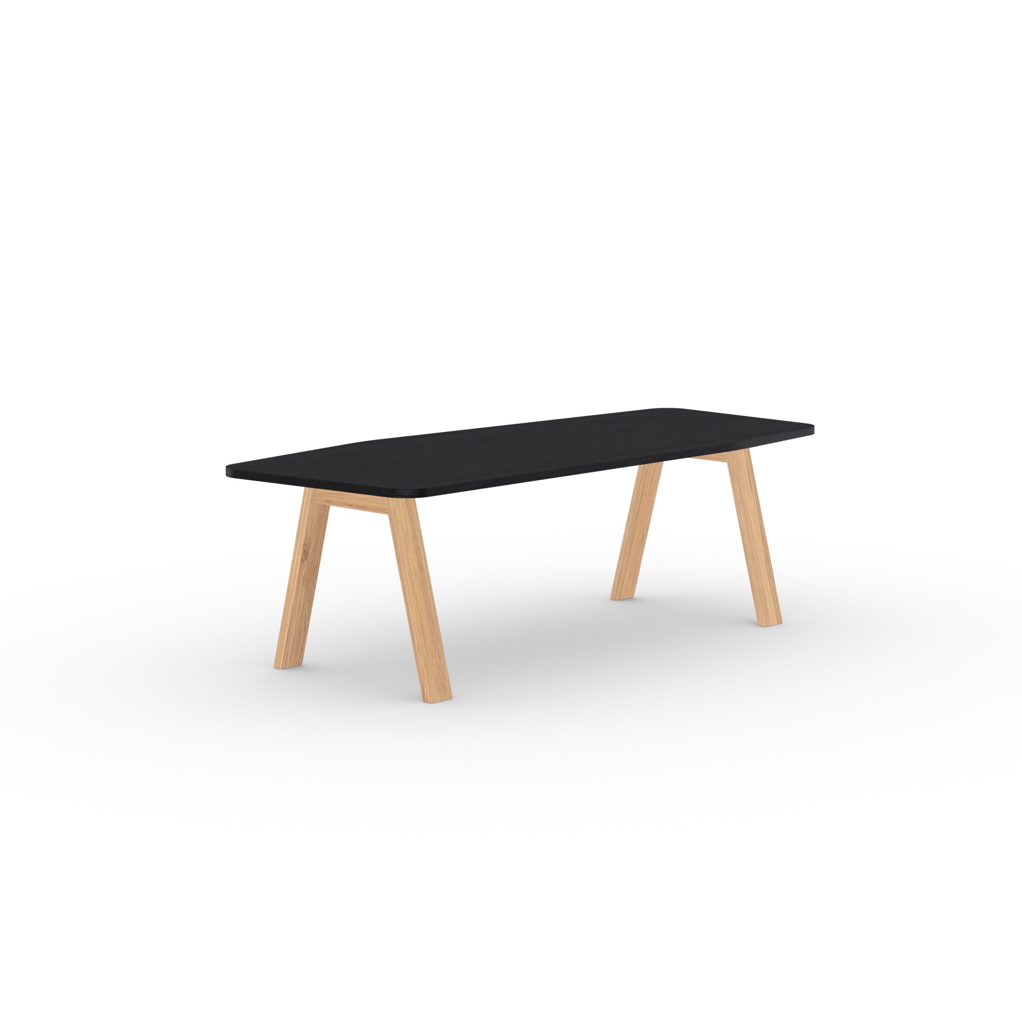  Design dining table | Legno Oak natural lacquer | Oak black stain | Studio HENK | 