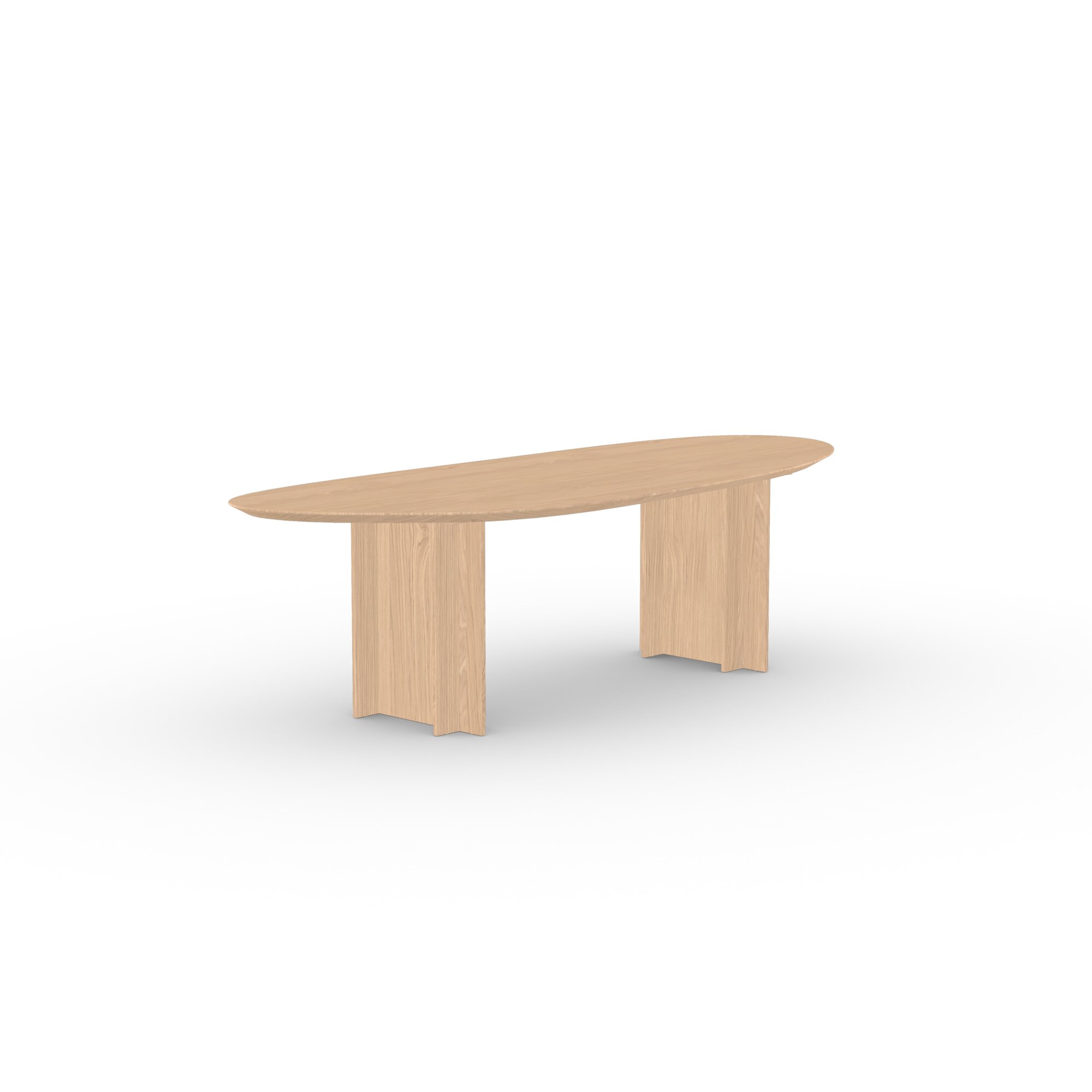 Blob Design dining table | Column  Oak hardwax oil natural light | Oak hardwax oil natural light | Studio HENK | 