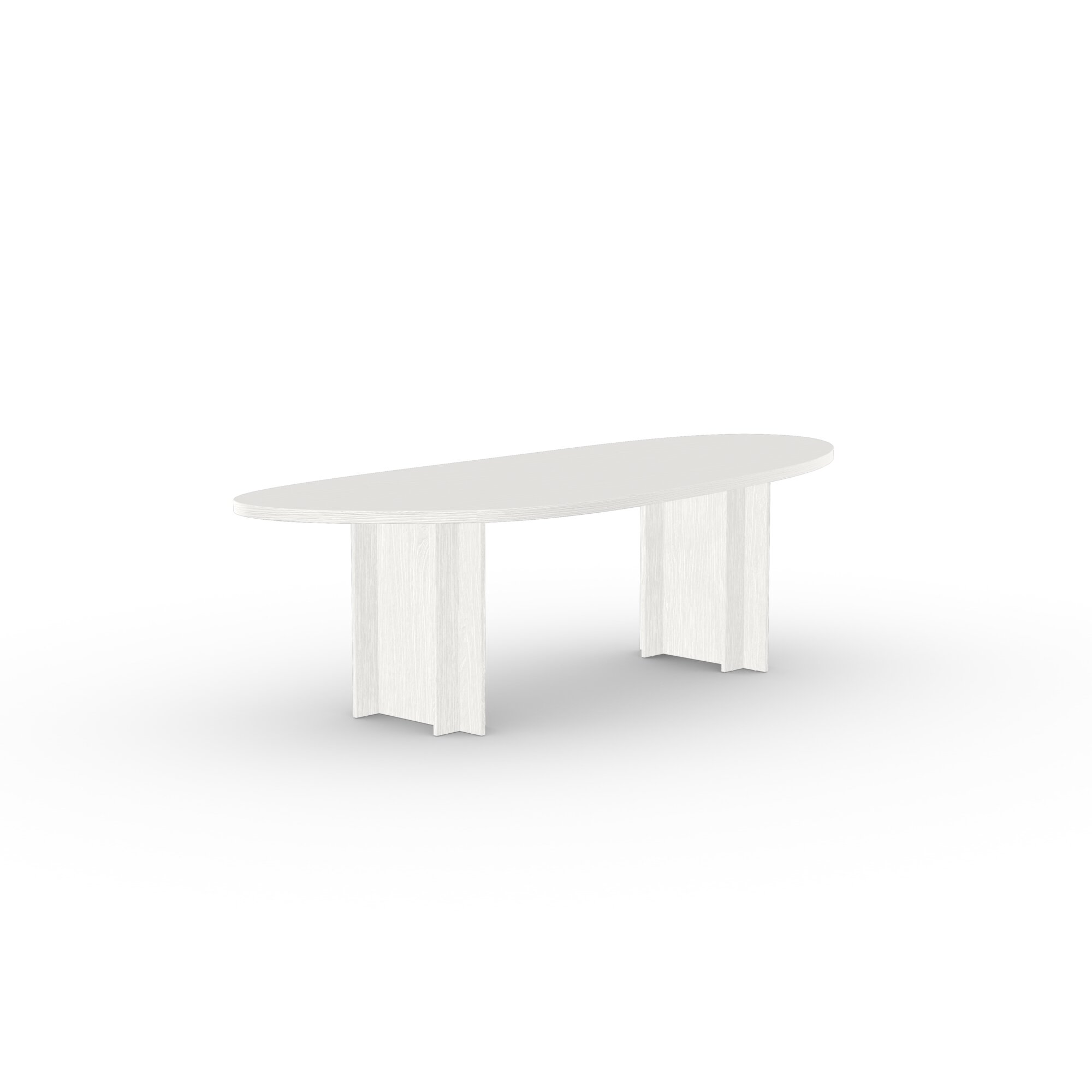 Blob Design dining table | Column  Oak white lacquer | Oak white lacquer | Studio HENK | 