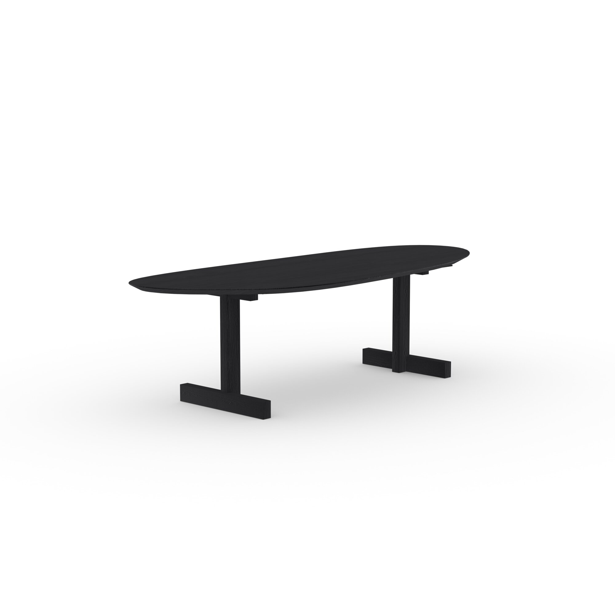 Blob Design dining table | Base Table Oak black lacquer | Oak black lacquer | Studio HENK | 